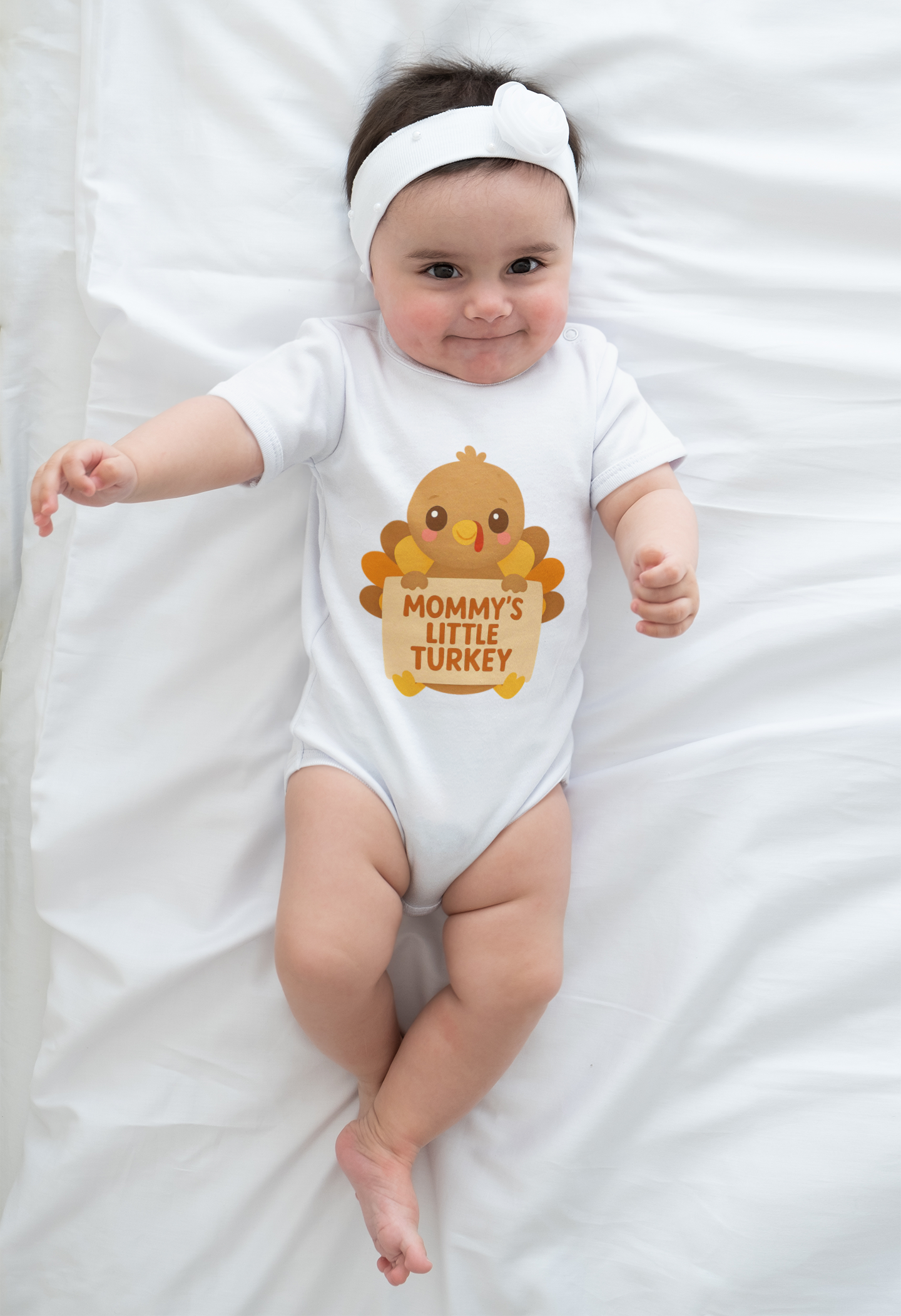 Thanksgiving Baby Bodysuit, Mommy's Little Turkey Outfit, Infant Thanksgiving Gift, Cute Fall Baby Clothes, Kids Holiday Apparel