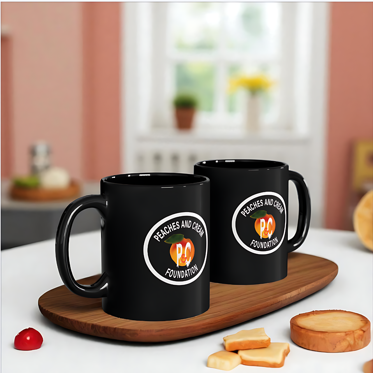 Peaches and Cream (PNCF) 11oz Black Mug product thumbnail image Peaches and Cream (PNCF) 11oz Black Mug product thumbnail image