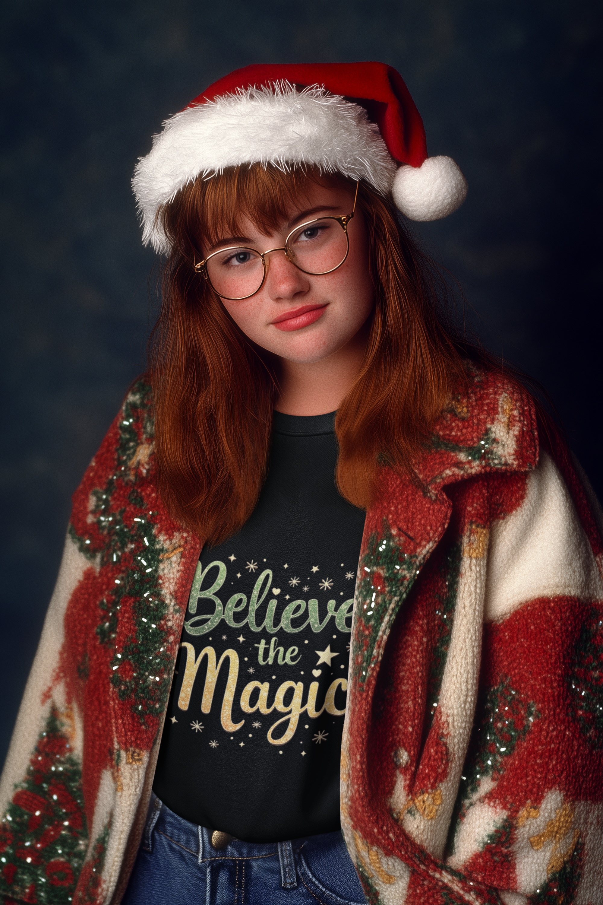 Magic Quote Unisex Cotton T-Shirt, 'Believe the Magic' Magic Quote Unisex Cotton T-Shirt, 'Believe the Magic'