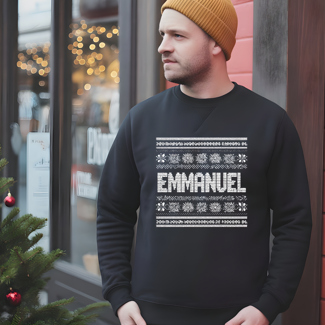Emmanuel Gildan Unisex Christmas Crewneck Sweatshirt |Christian Holiday Gift product thumbnail image Emmanuel Gildan Unisex Christmas Crewneck Sweatshirt |Christian Holiday Gift product thumbnail image