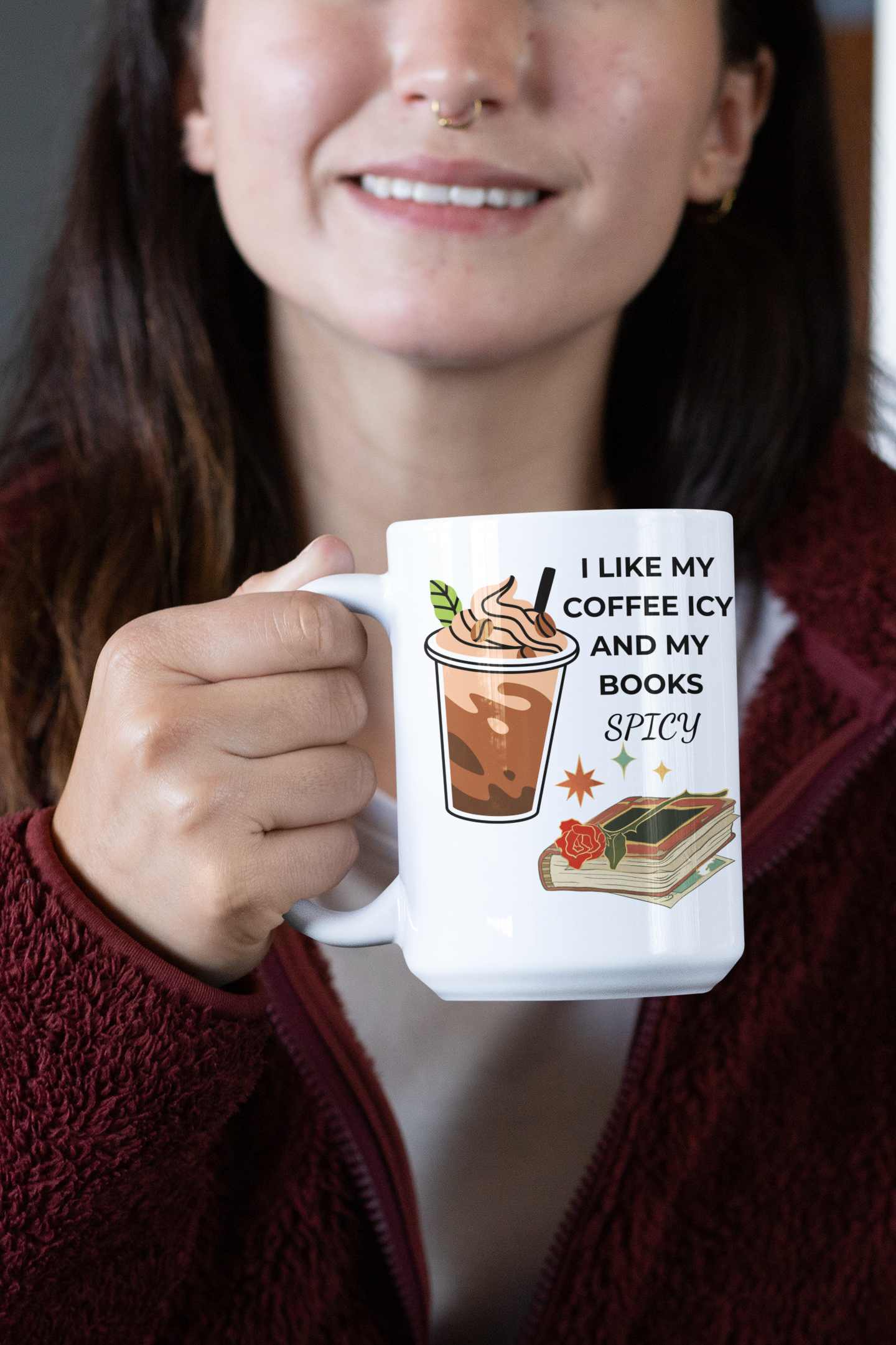 Literary Love Ceramic Mug - Perfect Gift for Book Lovers, Cozy Reading, Coffee, Tea, Birthday, Home Decor product thumbnail image Literary Love Ceramic Mug - Perfect Gift for Book Lovers, Cozy Reading, Coffee, Tea, Birthday, Home Decor product thumbnail image