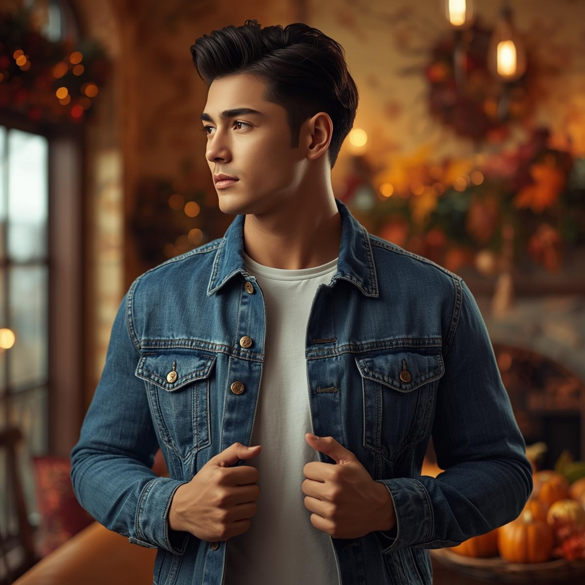 Men's Denim Jacket with Faith Design | Casual Everyday Wear, Summer Nights, Perfect for Outdoor Events, Gifts for Him, Festival Fashion product thumbnail image Men's Denim Jacket with Faith Design | Casual Everyday Wear, Summer Nights, Perfect for Outdoor Events, Gifts for Him, Festival Fashion product thumbnail image