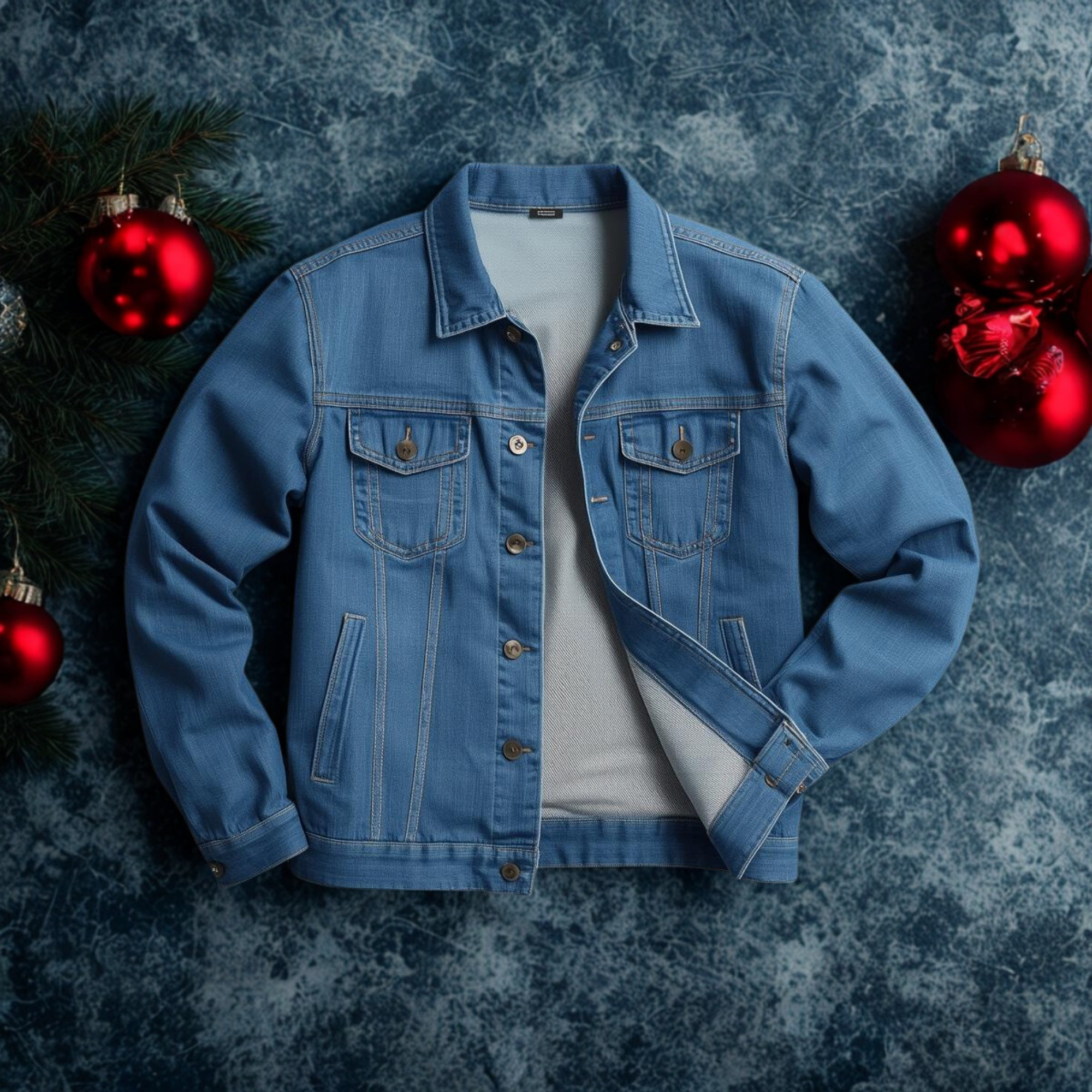 Men's Denim Jacket with Faith Design | Casual Everyday Wear, Summer Nights, Perfect for Outdoor Events, Gifts for Him, Festival Fashion product thumbnail image Men's Denim Jacket with Faith Design | Casual Everyday Wear, Summer Nights, Perfect for Outdoor Events, Gifts for Him, Festival Fashion product thumbnail image