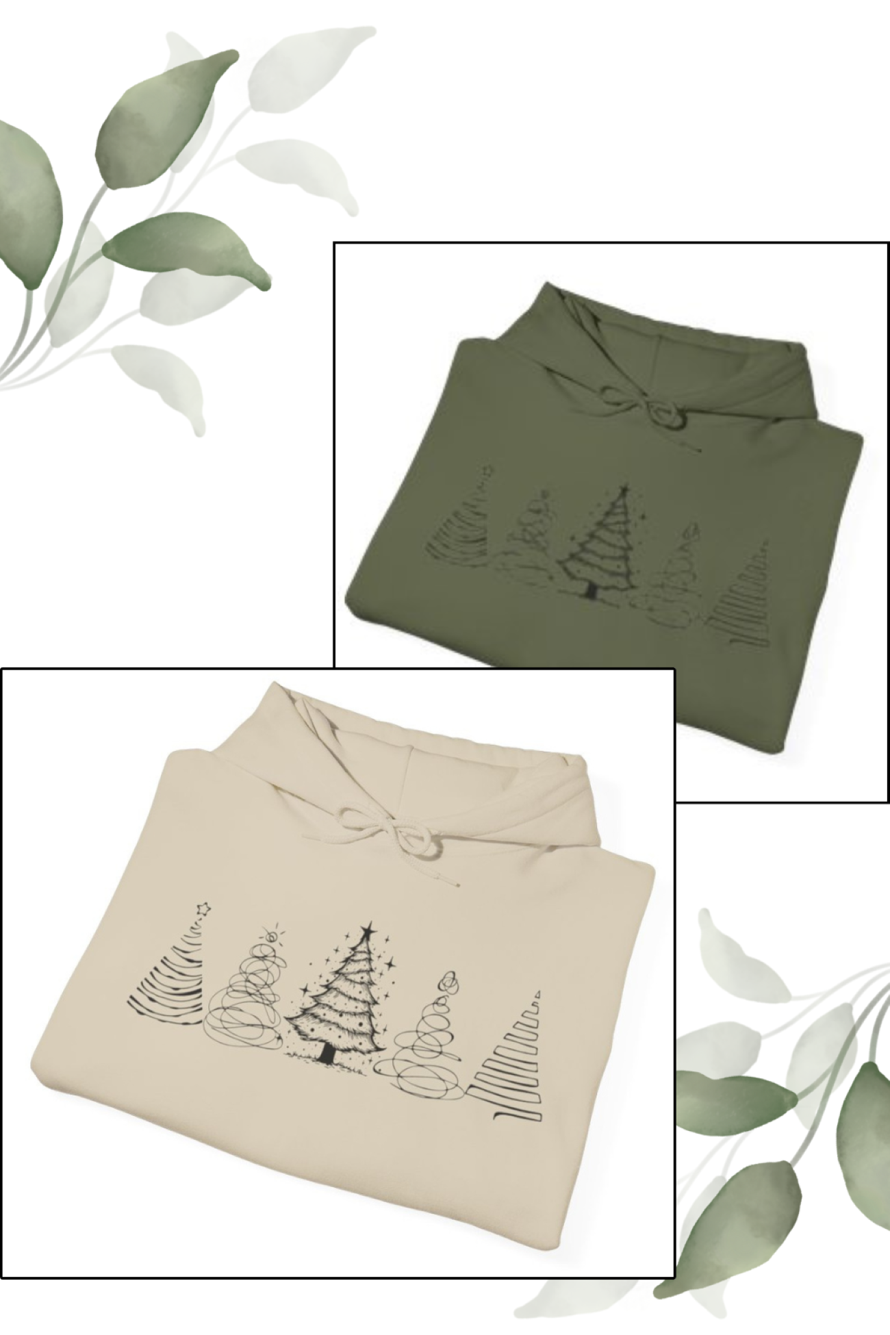 Cozy Christmas Tree Sweatshirt, Winter Hoodie, Holiday Gift, Unisex Sweatshirt, Festive Apparel, Warm Layer product thumbnail image
