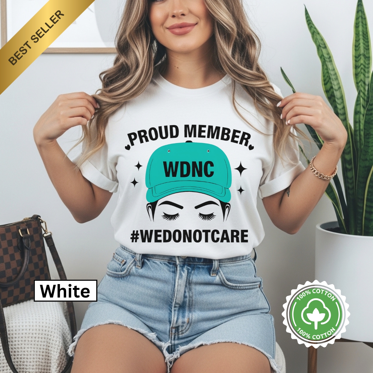WDNC Proud Member Unisex Garment-Dyed T-shirt | Casual Wear, Statement Tee, Gift for Friends, Everyday Fashion, Fun Group Events