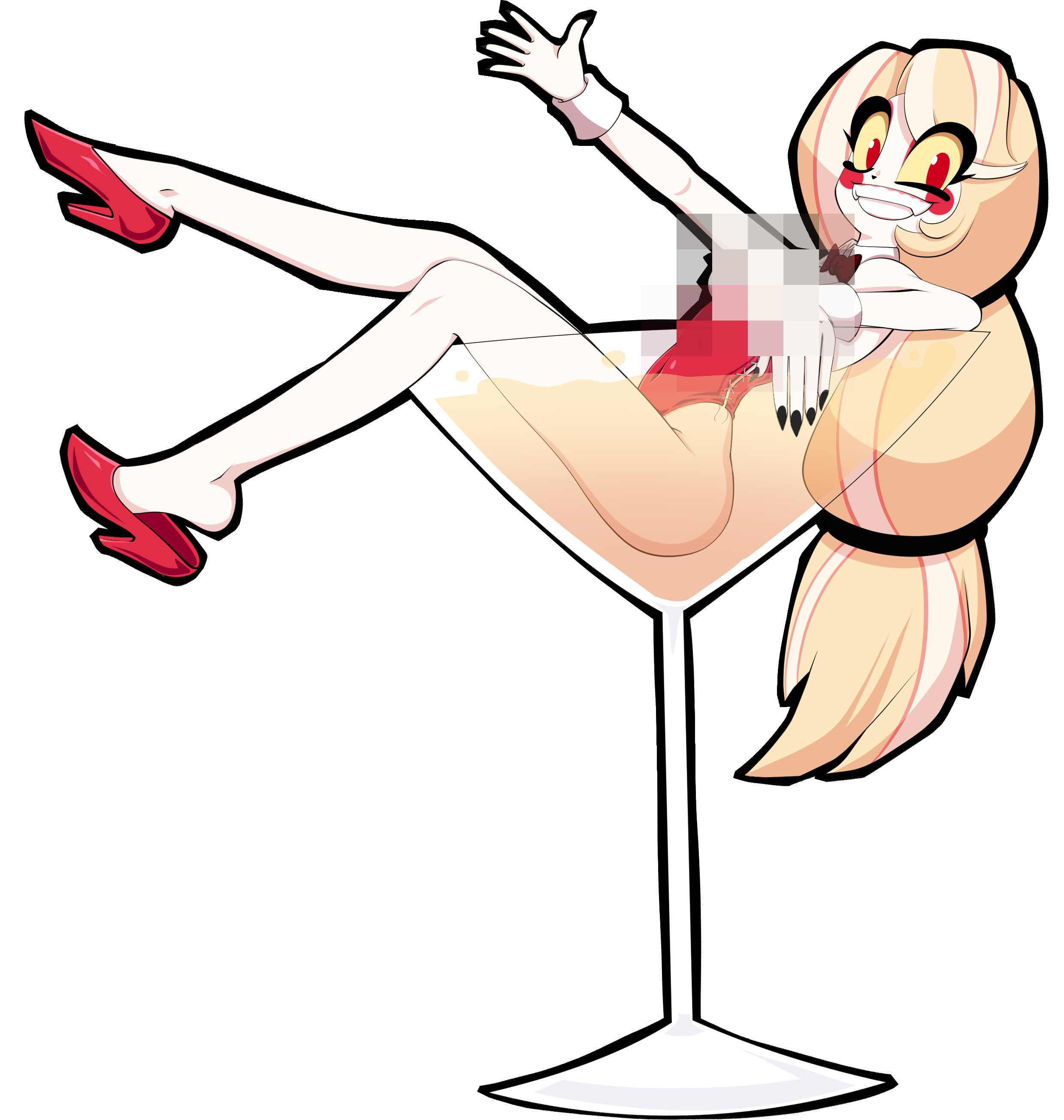 Hell Princess Glass - Pinup Sticker product thumbnail image