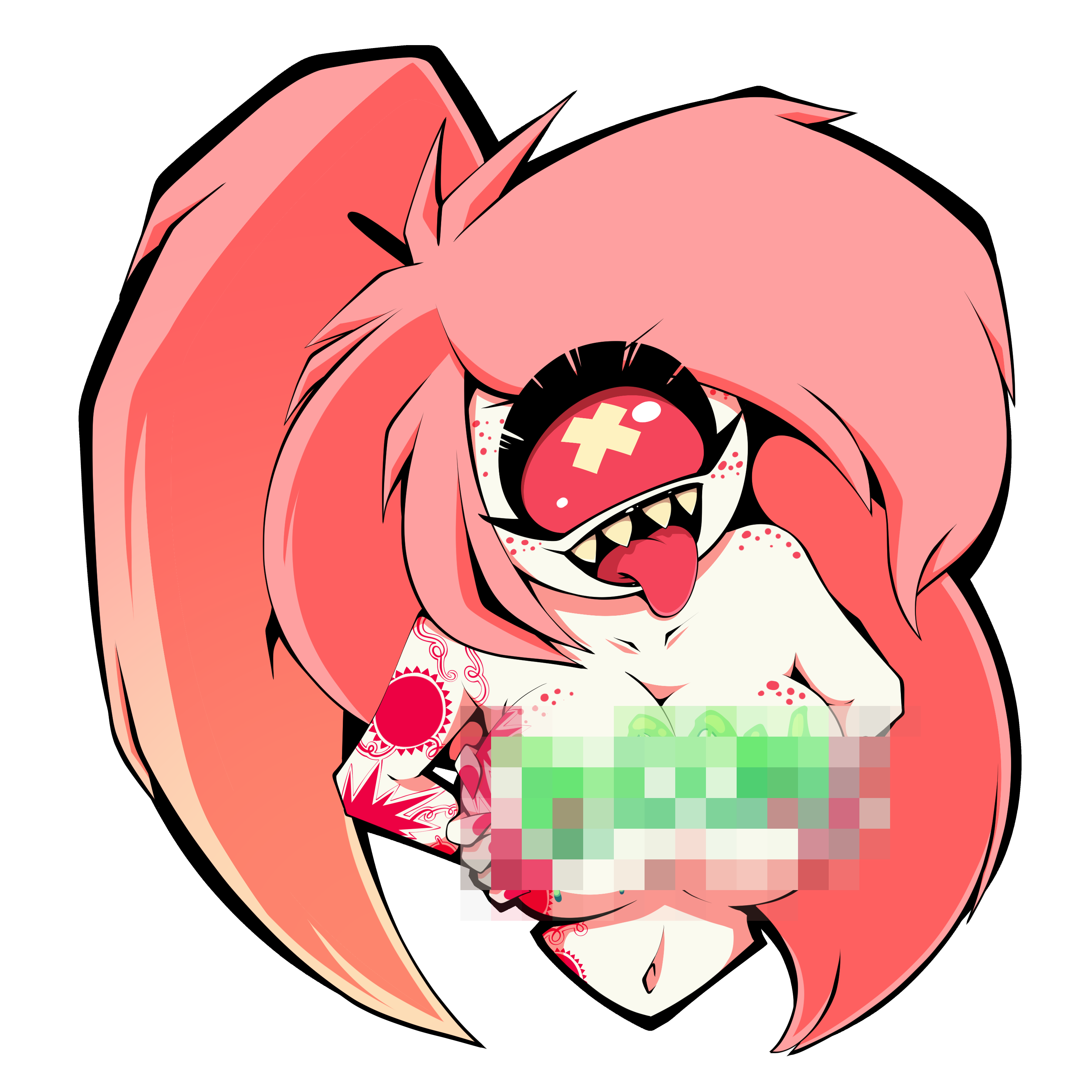 Cyclops Girl - Pinup Sticker product thumbnail image