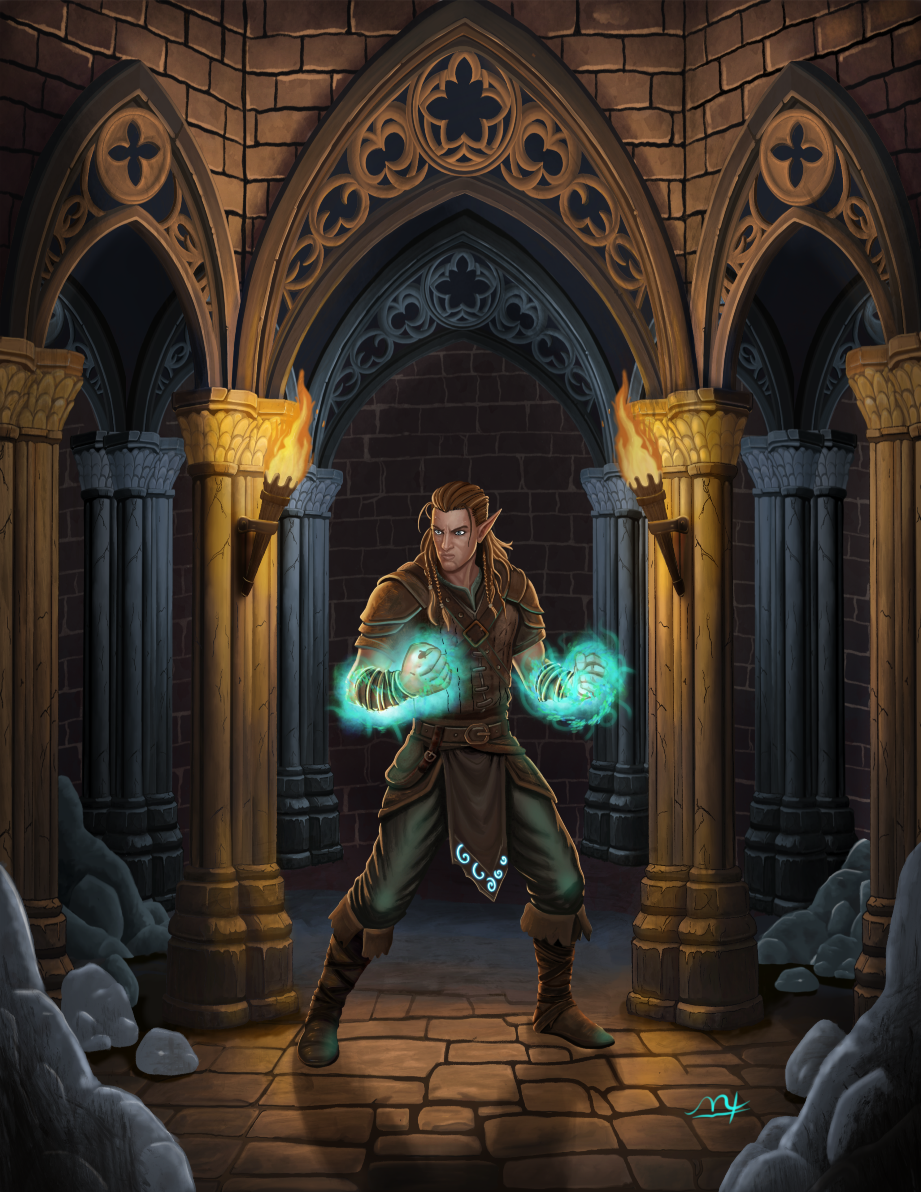 Mage Fighter Rolled Posters product thumbnail image