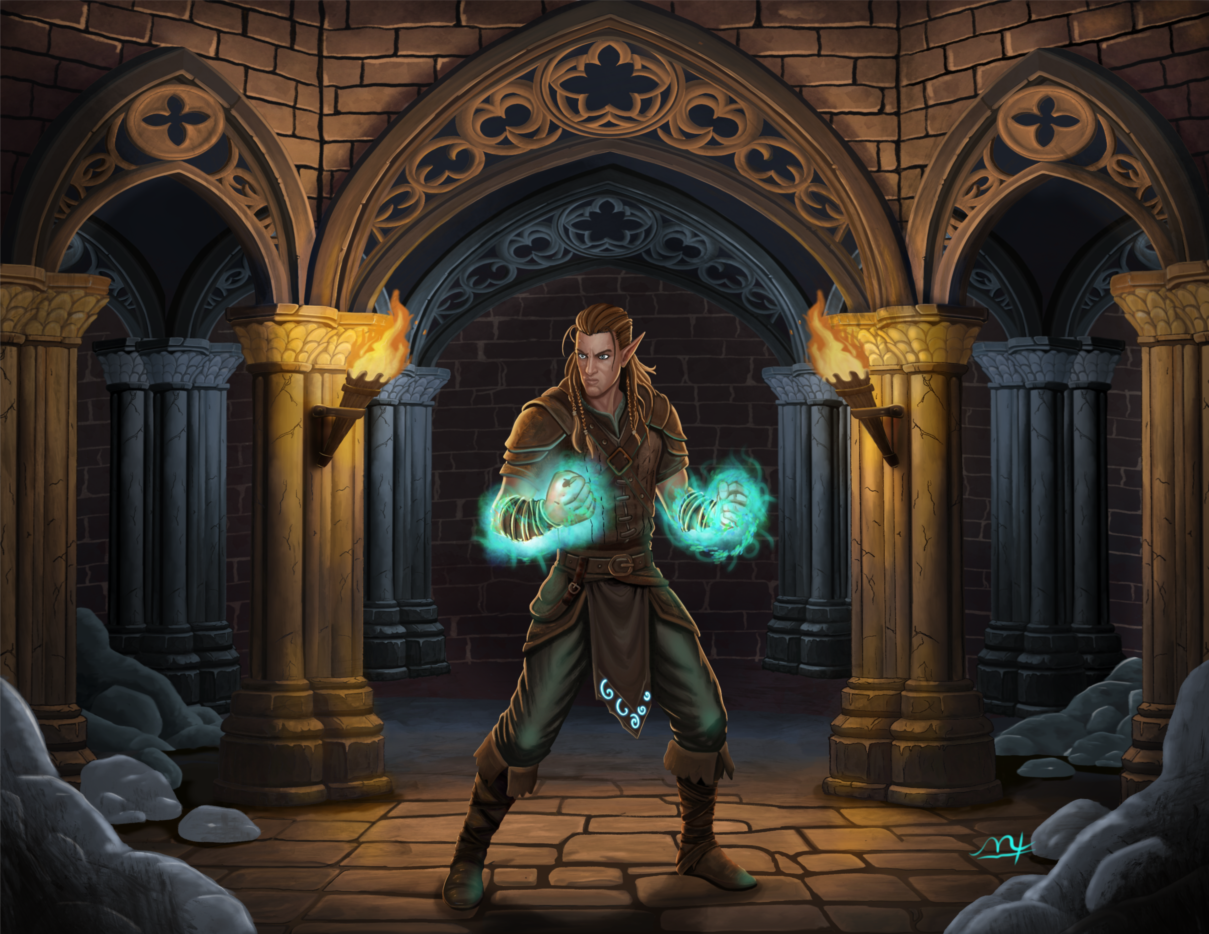 Mage Fighter Rolled Posters product thumbnail image