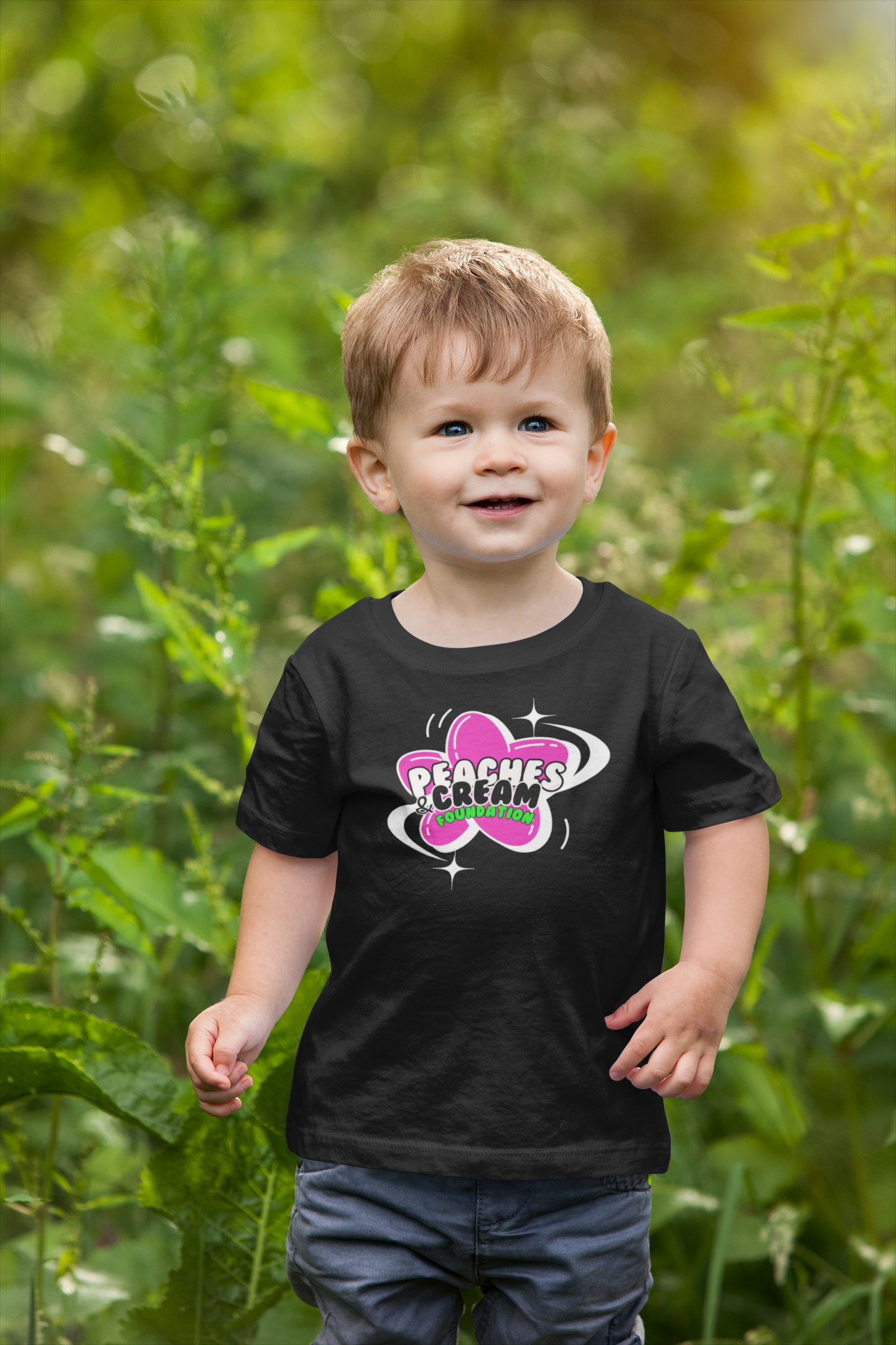 Peaches & Cream Pink Star Infant Tee product thumbnail image Peaches & Cream Pink Star Infant Tee product thumbnail image