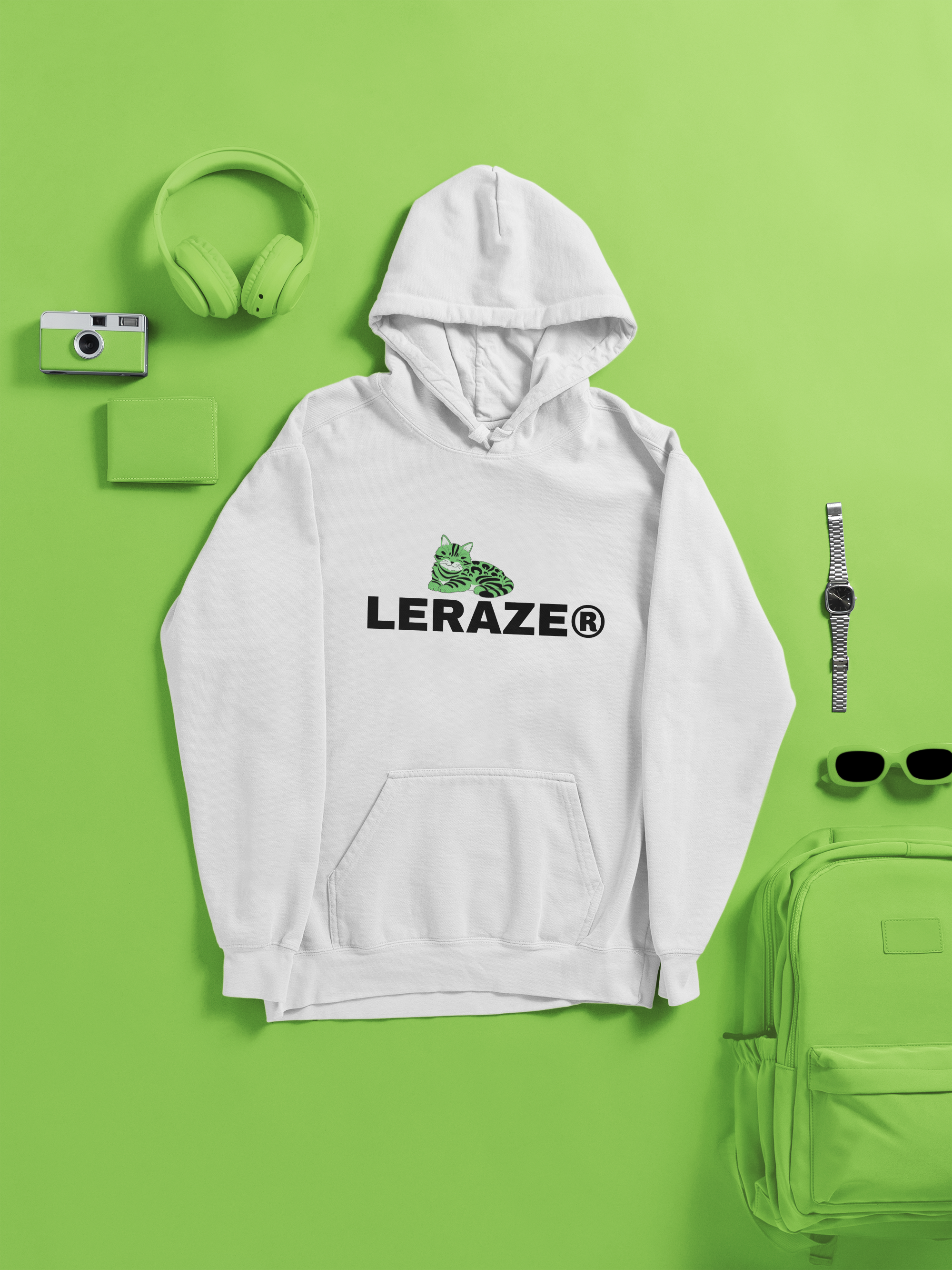 Leraze Cat DesignThree-Panel Fleece Hoodie - Stylish Comfort for Outdoor Enthusiasts product thumbnail image Leraze Cat DesignThree-Panel Fleece Hoodie - Stylish Comfort for Outdoor Enthusiasts product thumbnail image
