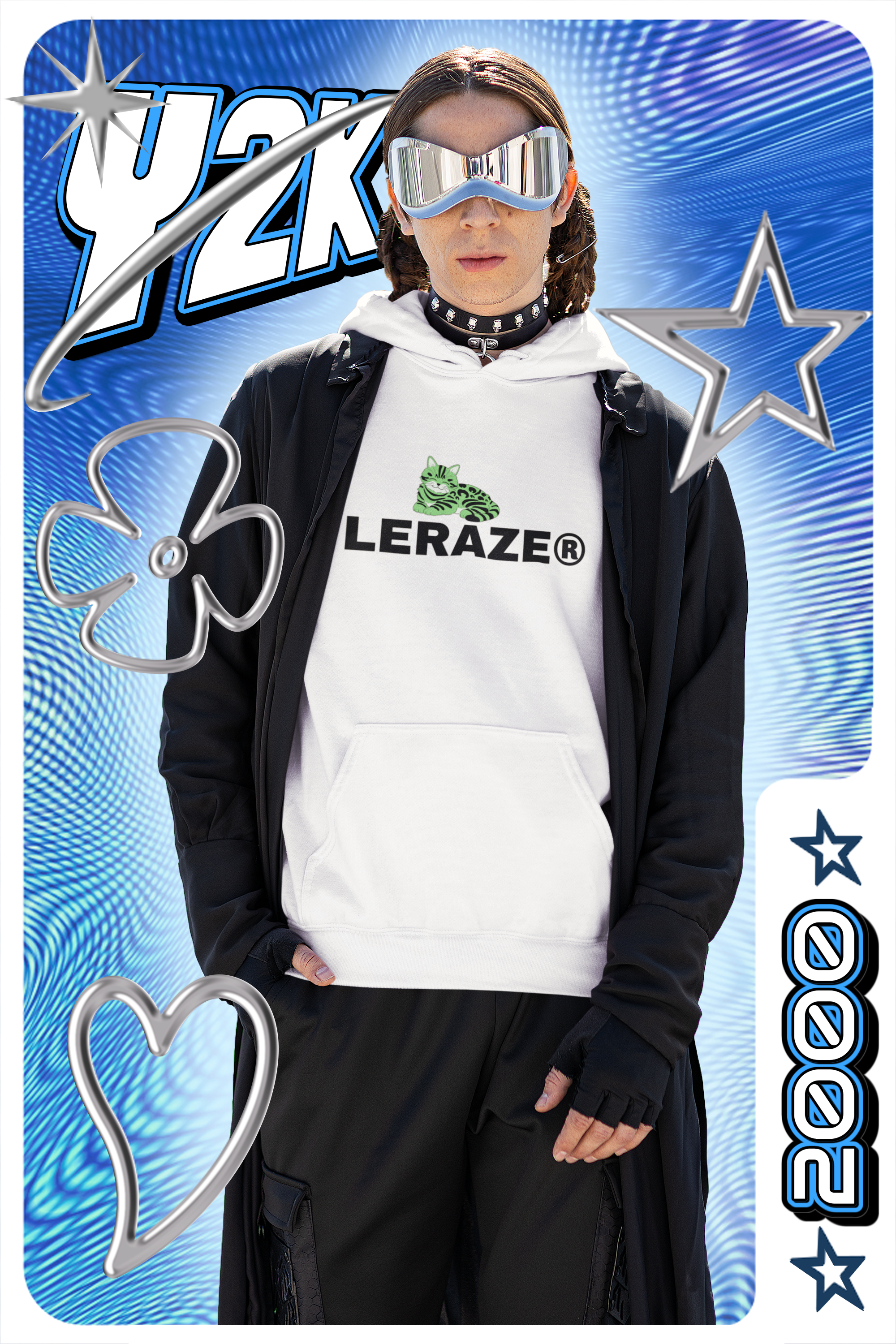 Leraze Cat DesignThree-Panel Fleece Hoodie - Stylish Comfort for Outdoor Enthusiasts product thumbnail image Leraze Cat DesignThree-Panel Fleece Hoodie - Stylish Comfort for Outdoor Enthusiasts product thumbnail image