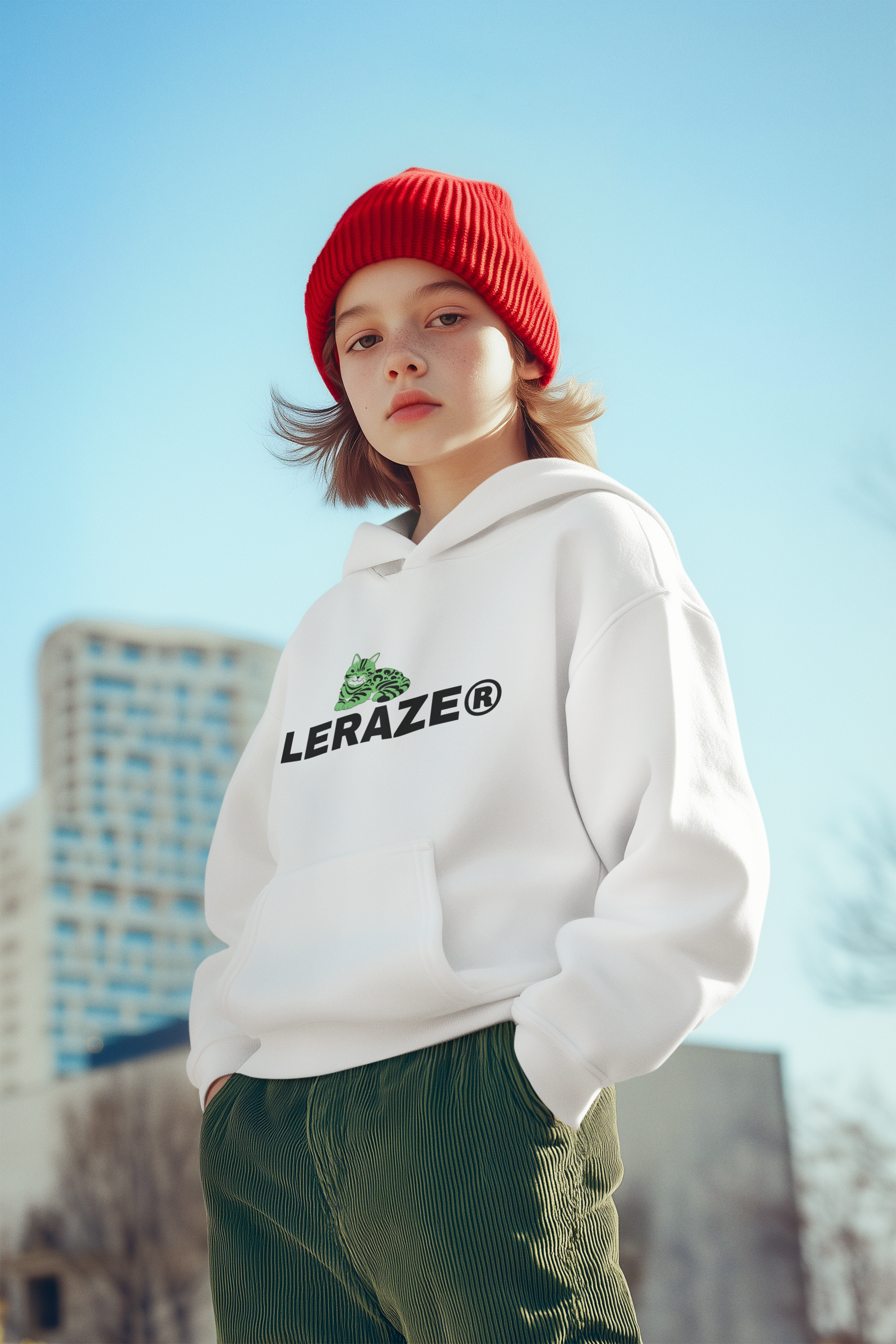 Leraze Cat DesignThree-Panel Fleece Hoodie - Stylish Comfort for Outdoor Enthusiasts product thumbnail image Leraze Cat DesignThree-Panel Fleece Hoodie - Stylish Comfort for Outdoor Enthusiasts product thumbnail image