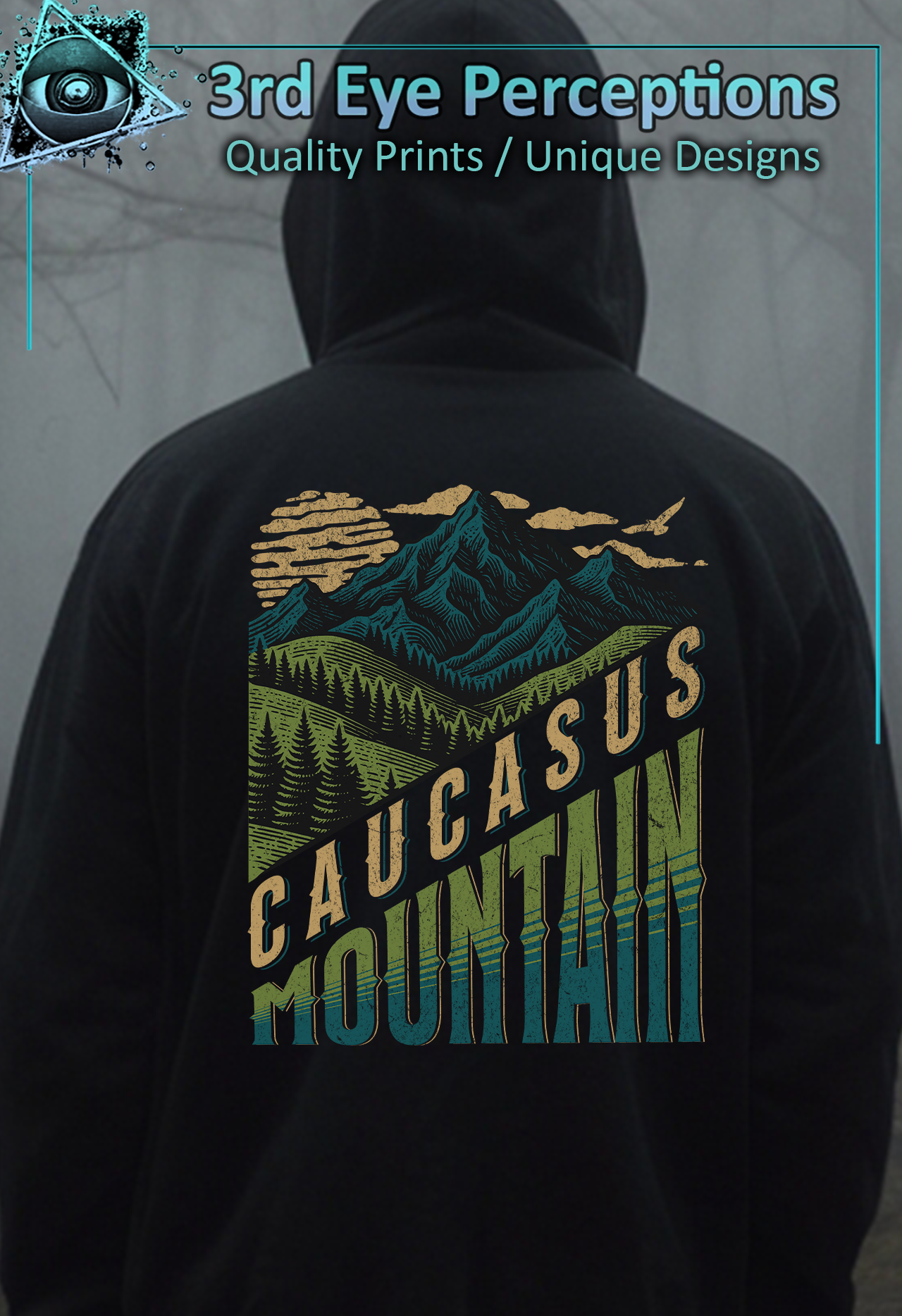 Funny Caucasus Mountains Vintage Dad Joke Graphic  |  Back Print ( Unisex Heavy Blend™ Hooded ) product thumbnail image Funny Caucasus Mountains Vintage Dad Joke Graphic  |  Back Print ( Unisex Heavy Blend™ Hooded ) product thumbnail image