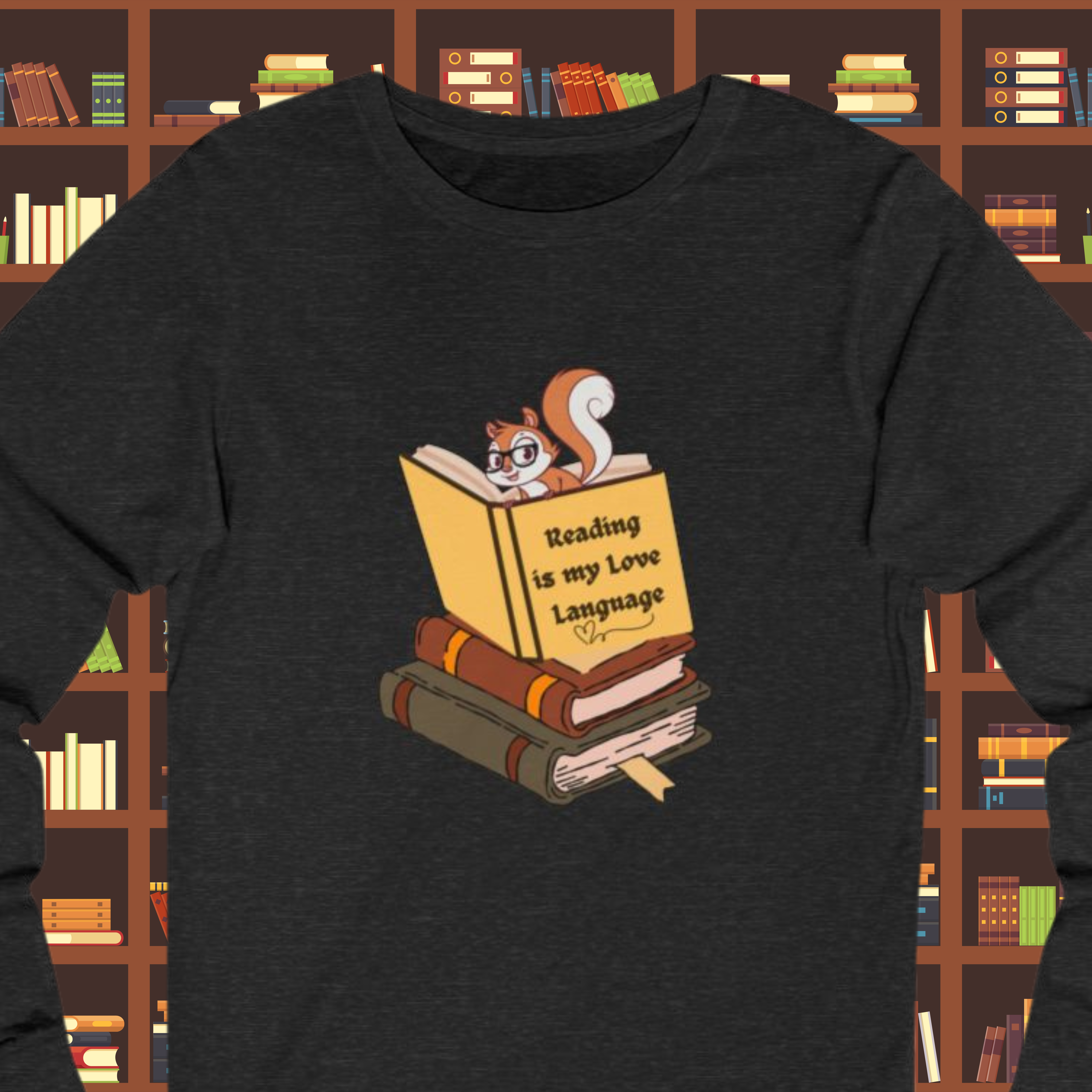 Book Lover Themed Unisex Long Sleeve Tee - Perfect for Book Lovers, Eco-Conscious Gifts, Everyday Casual Wear, Earth Day Apparel, Gifts for [...]