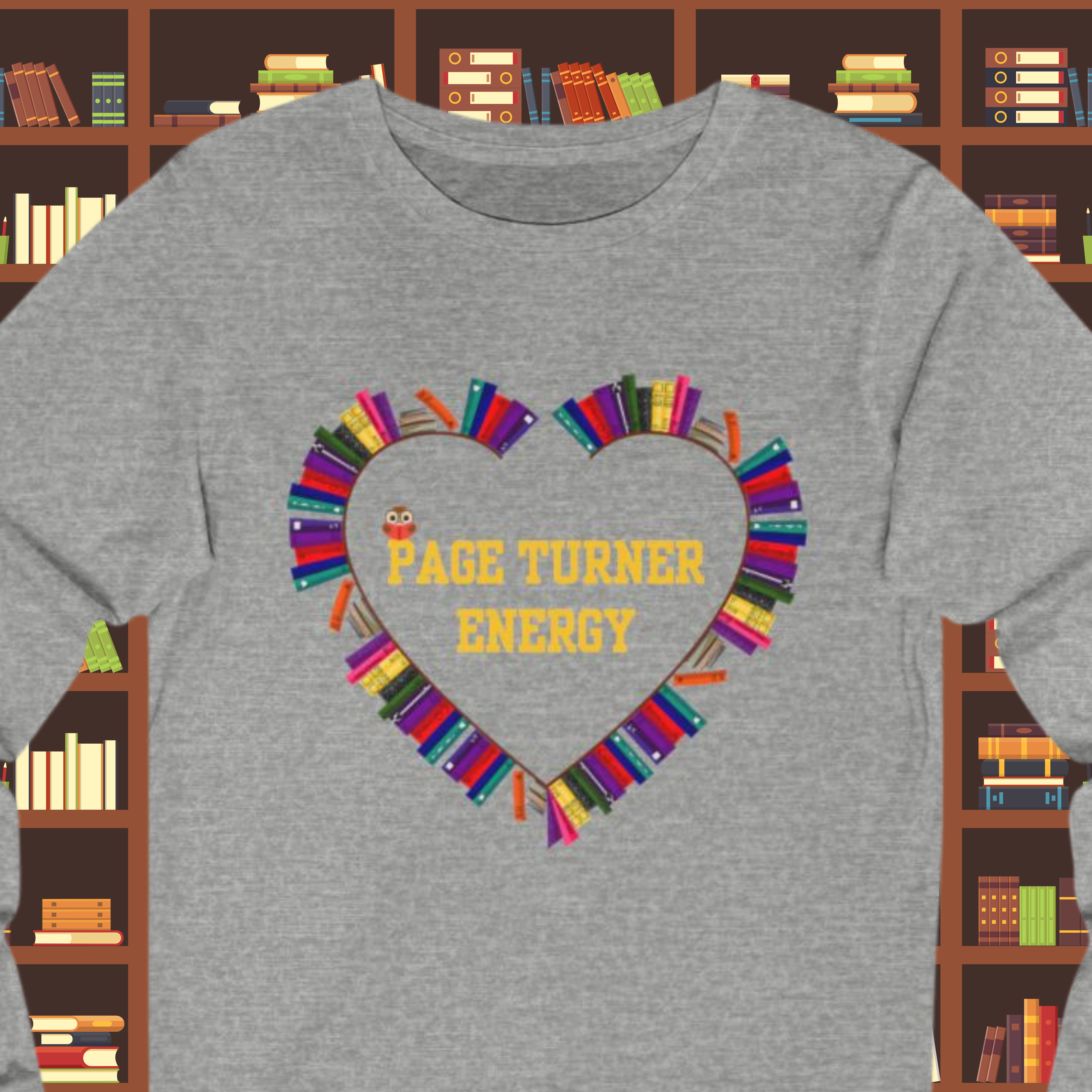 Book Lover Themed Unisex Long Sleeve Tee - Perfect for Book Lovers, Eco-Conscious Gifts, Everyday Casual Wear, Earth Day Apparel, Gifts for [...]