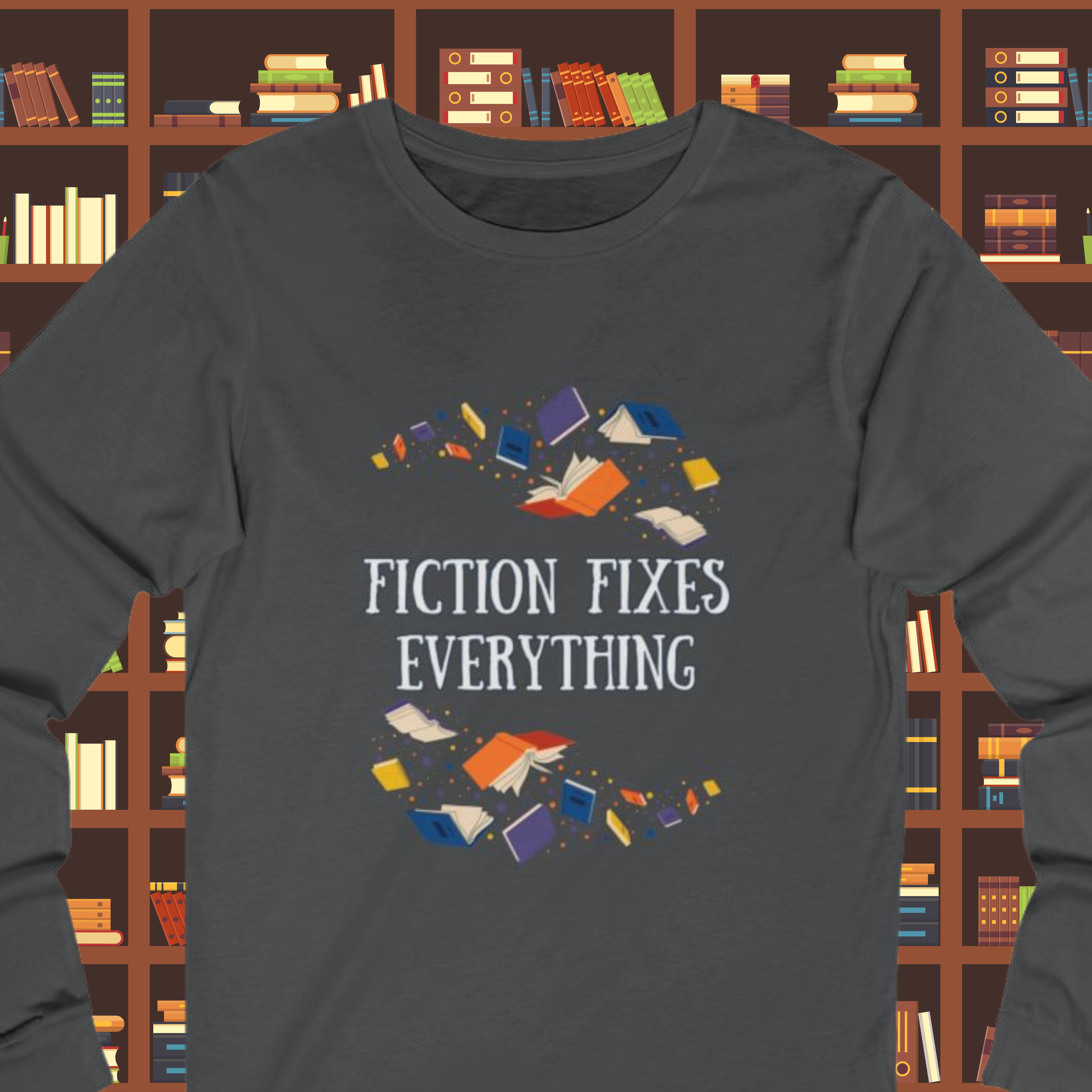 Book Lover Themed Unisex Long Sleeve Tee - Perfect for Book Lovers, Eco-Conscious Gifts, Everyday Casual Wear, Earth Day Apparel, Gifts for [...]