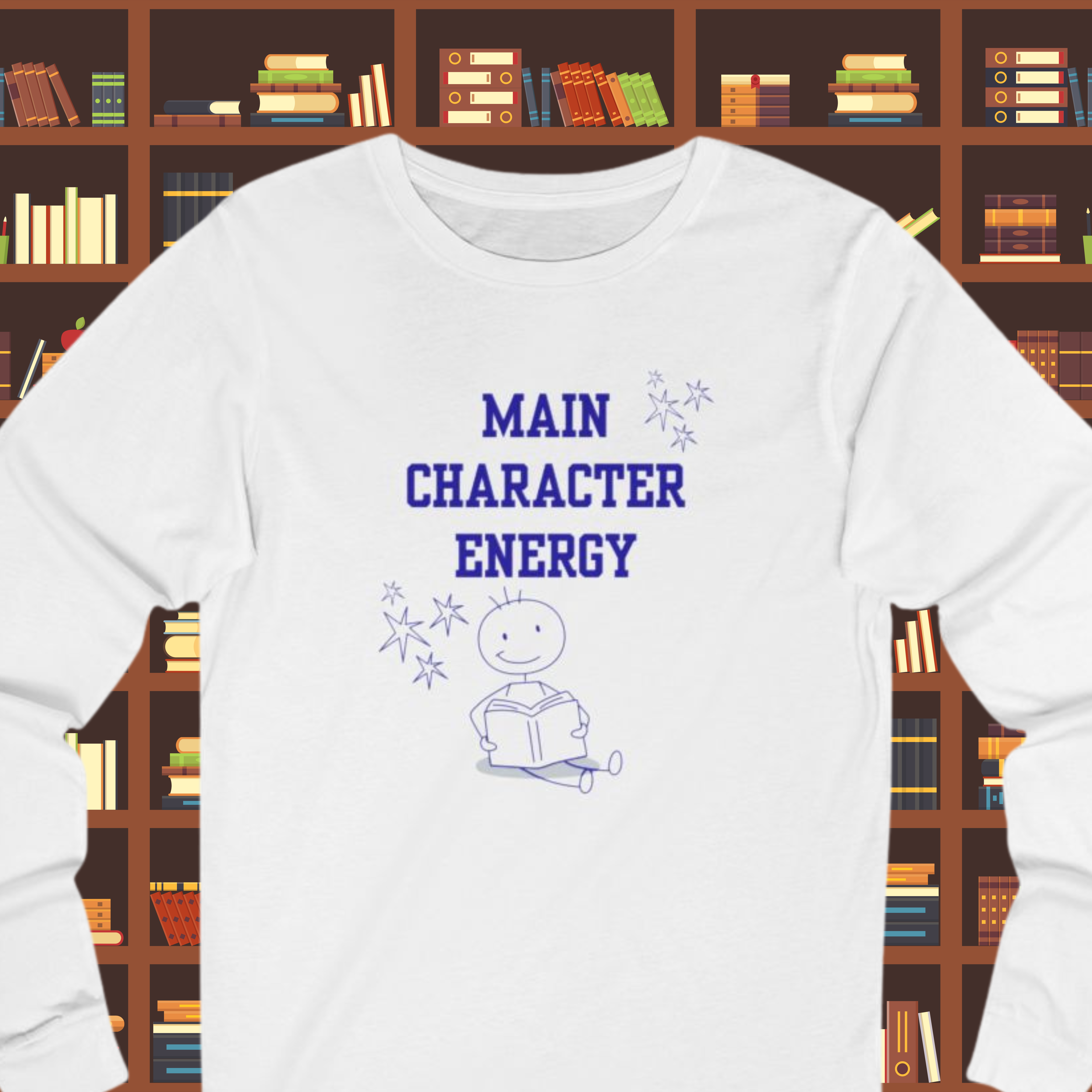 Book Lover Themed Unisex Long Sleeve Tee - Perfect for Book Lovers, Eco-Conscious Gifts, Everyday Casual Wear, Earth Day Apparel, Gifts for [...]