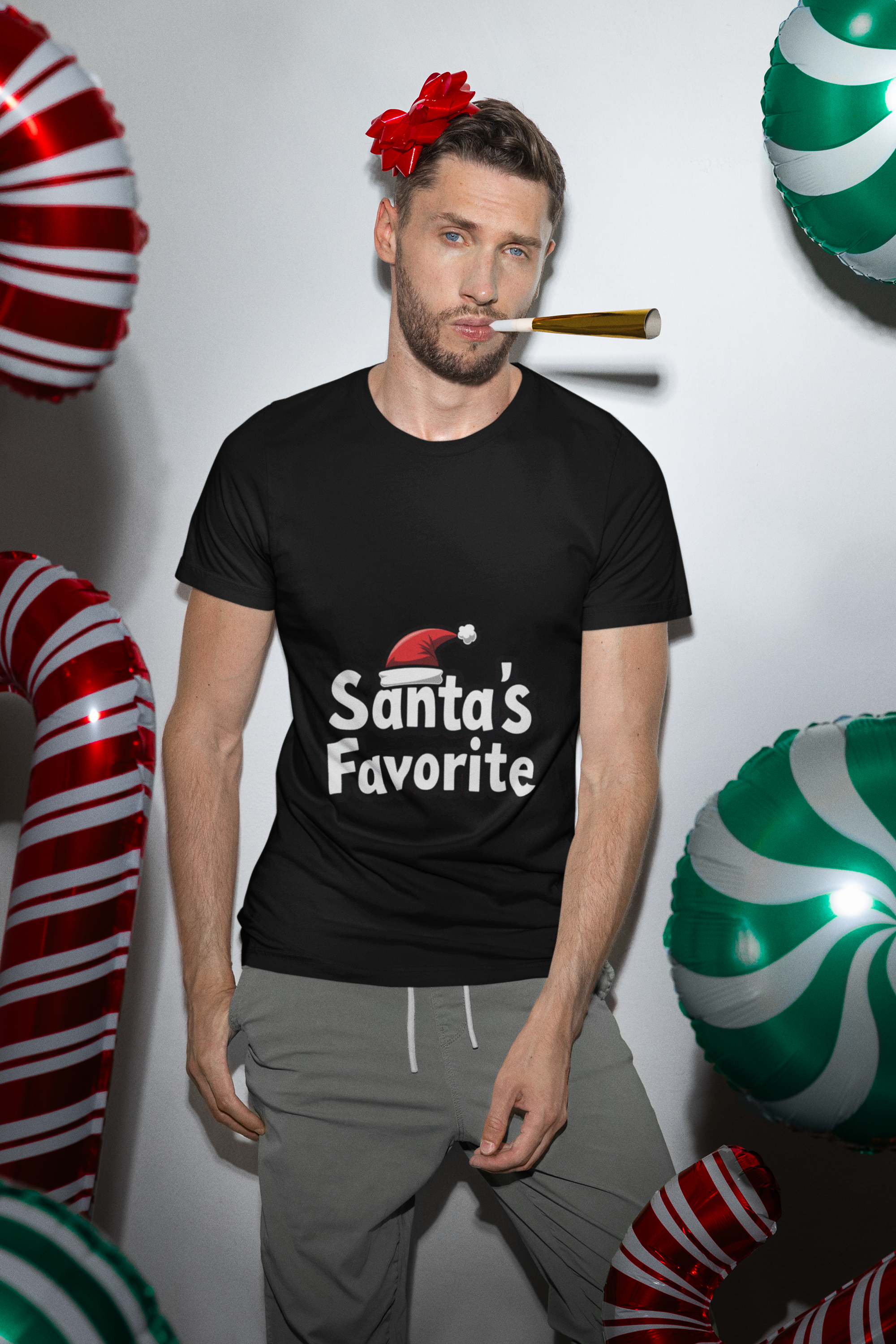 Cotton 'Merry & Bright' Unisex T-Shirt. product thumbnail image Cotton 'Merry & Bright' Unisex T-Shirt. product thumbnail image