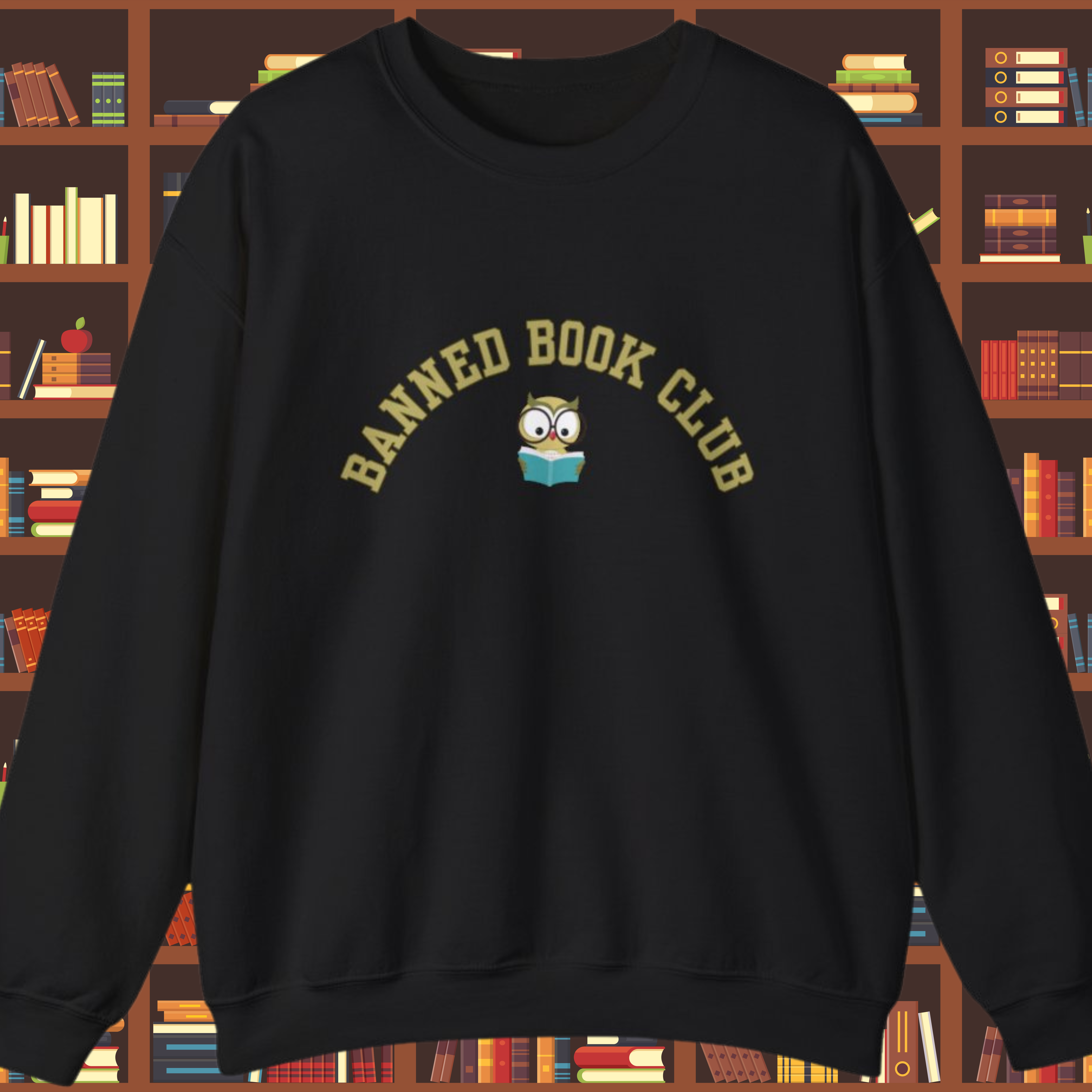 Banned Book Club Sweatshirt, Cozy Crewneck for Readers, Bookshelf Lover Gift, Literary Apparel, Unisex Sweatshirt product thumbnail image Banned Book Club Sweatshirt, Cozy Crewneck for Readers, Bookshelf Lover Gift, Literary Apparel, Unisex Sweatshirt product thumbnail image