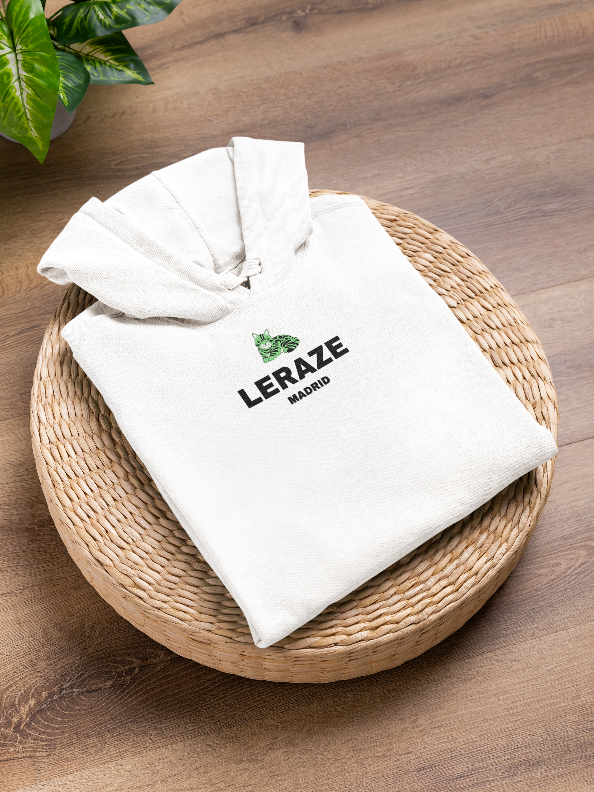 Unisex Hooded Long Sleeve Tee -Leraze Cat Design Limited Edition Madrid product thumbnail image Unisex Hooded Long Sleeve Tee -Leraze Cat Design Limited Edition Madrid product thumbnail image