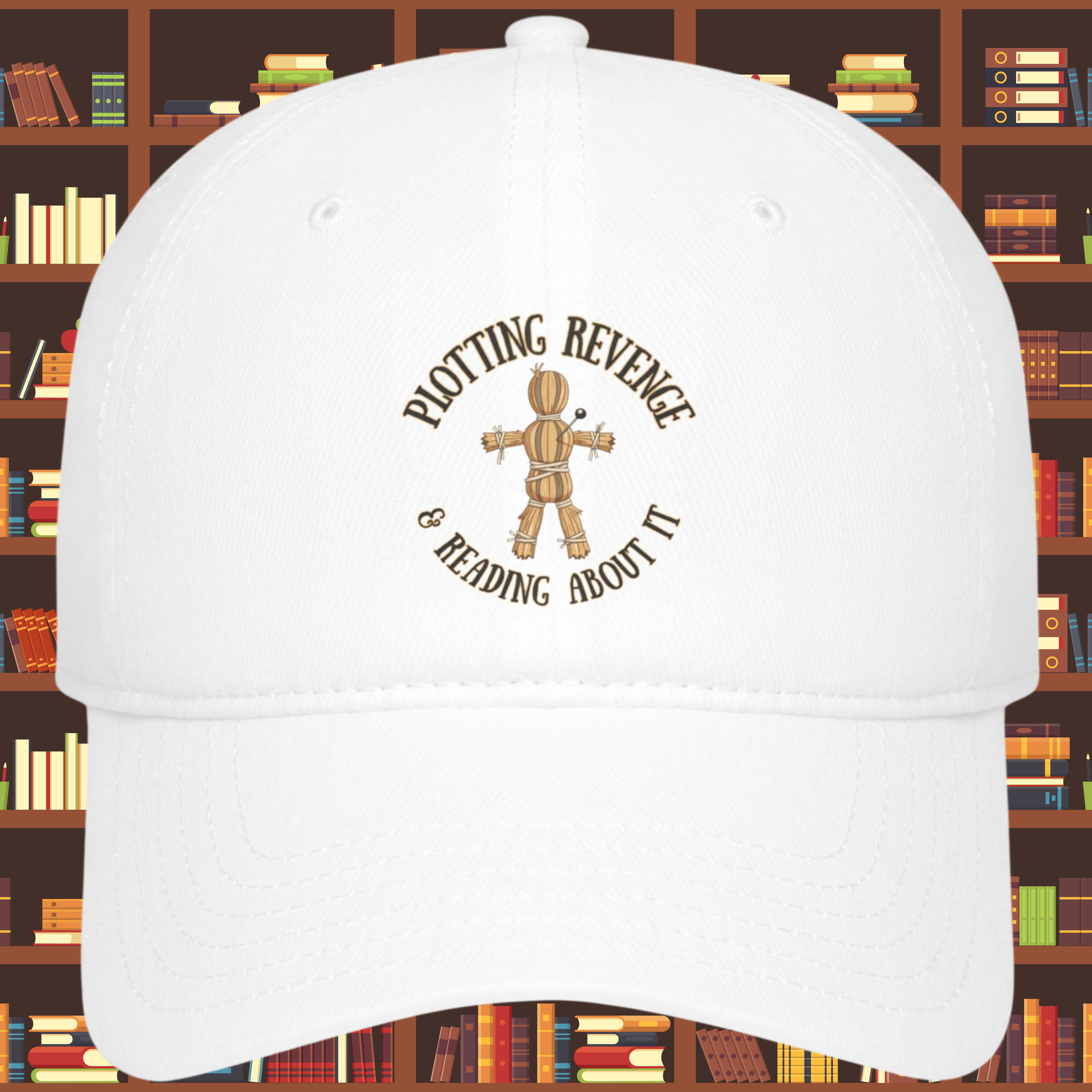 Book Lovers, Plotting Revenge and Reading About It, Low Profile Baseball Cap product thumbnail image Book Lovers, Plotting Revenge and Reading About It, Low Profile Baseball Cap product thumbnail image