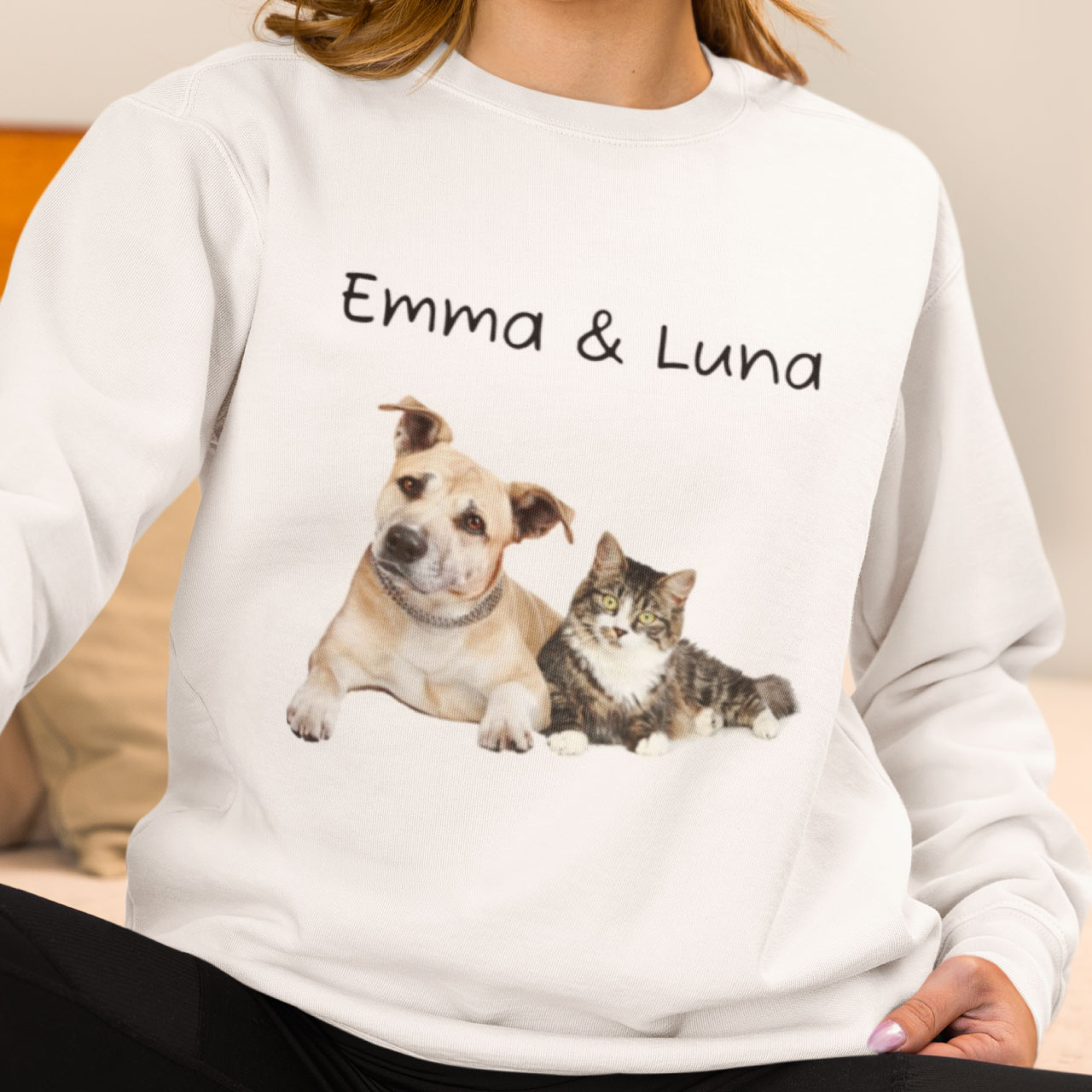 Pet Image Unisex Crewneck Sweatshirt Personalized