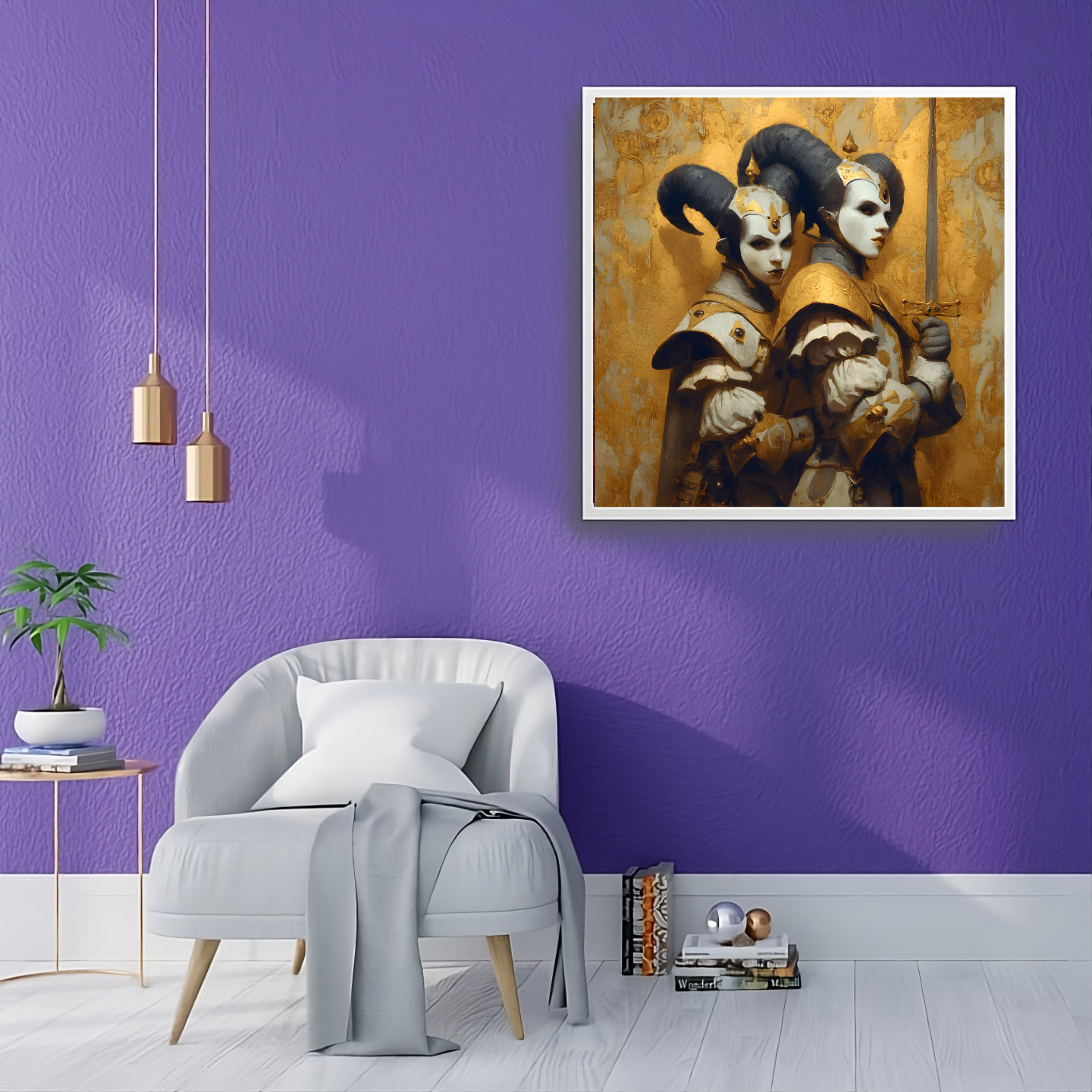Artistic Silk Poster - Colorful Gemini the Twins Astrological Zodiac Sign Print for Home & Outdoor Decor product thumbnail image Artistic Silk Poster - Colorful Gemini the Twins Astrological Zodiac Sign Print for Home & Outdoor Decor product thumbnail image