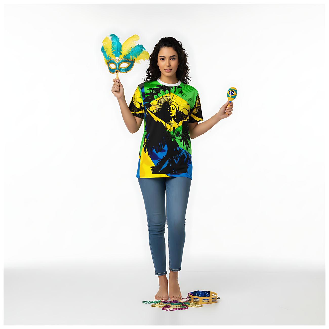 Brazilian Carnaval Unisex Tee product thumbnail image Brazilian Carnaval Unisex Tee product thumbnail image