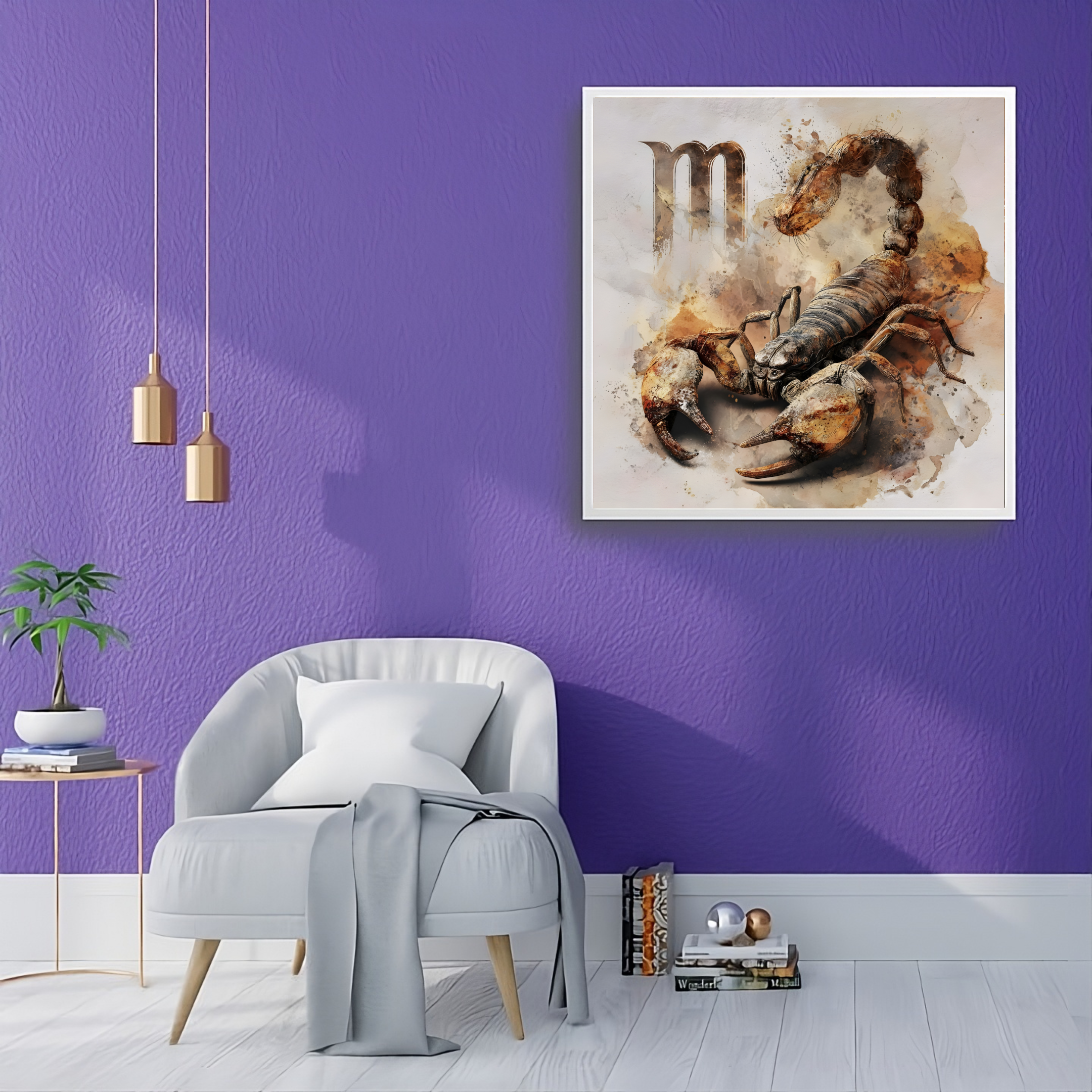 Artistic Silk Poster - Colorful Scorpio the Scorpion Astrological Zodiac Sign Print for Home & Outdoor Decor Artistic Silk Poster - Colorful Scorpio the Scorpion Astrological Zodiac Sign Print for Home & Outdoor Decor