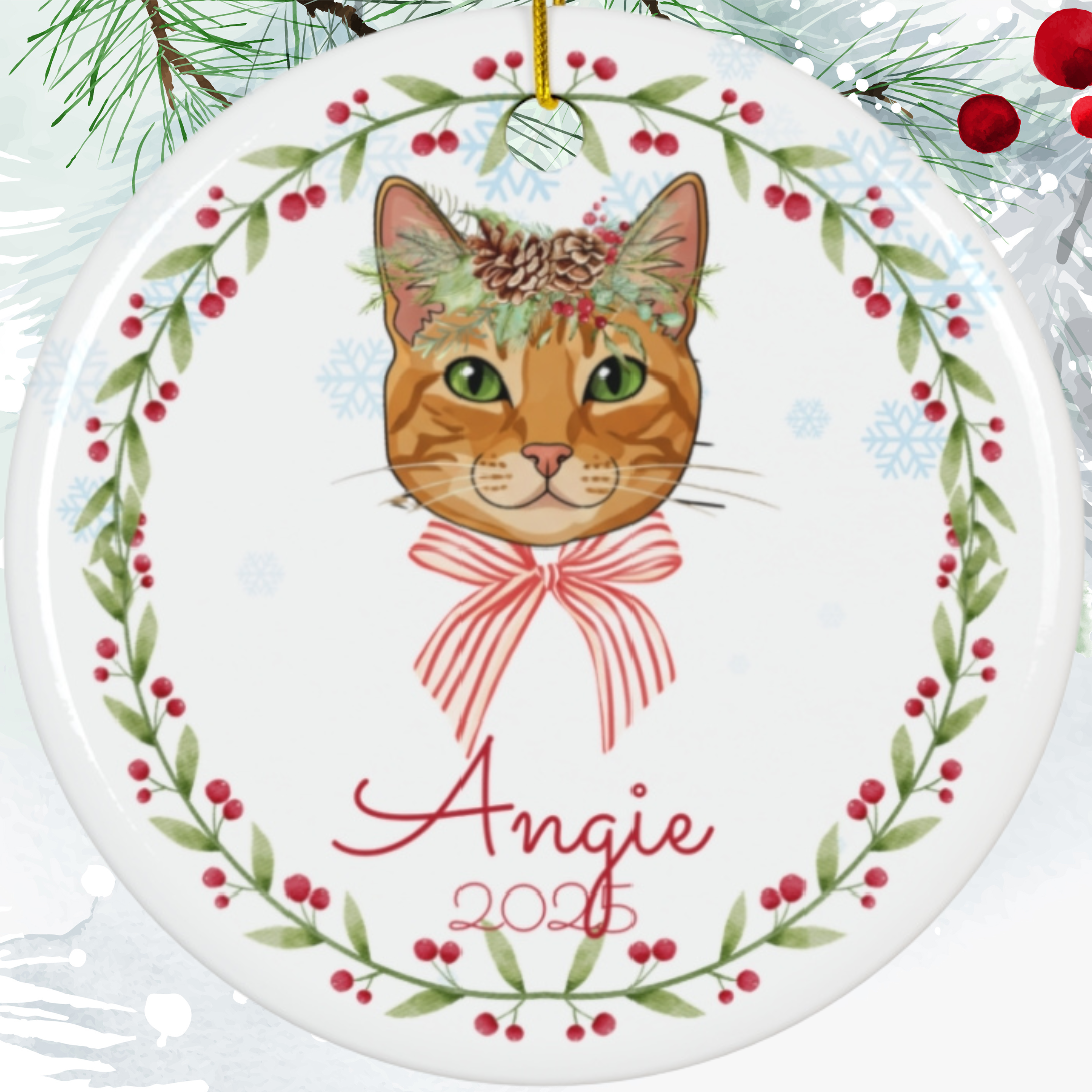 Personalized  Christmas Ornament - Perfect Holiday Gift, Keepsake Decoration, Christmas Celebration, Unique Tree Decor, Family [...]