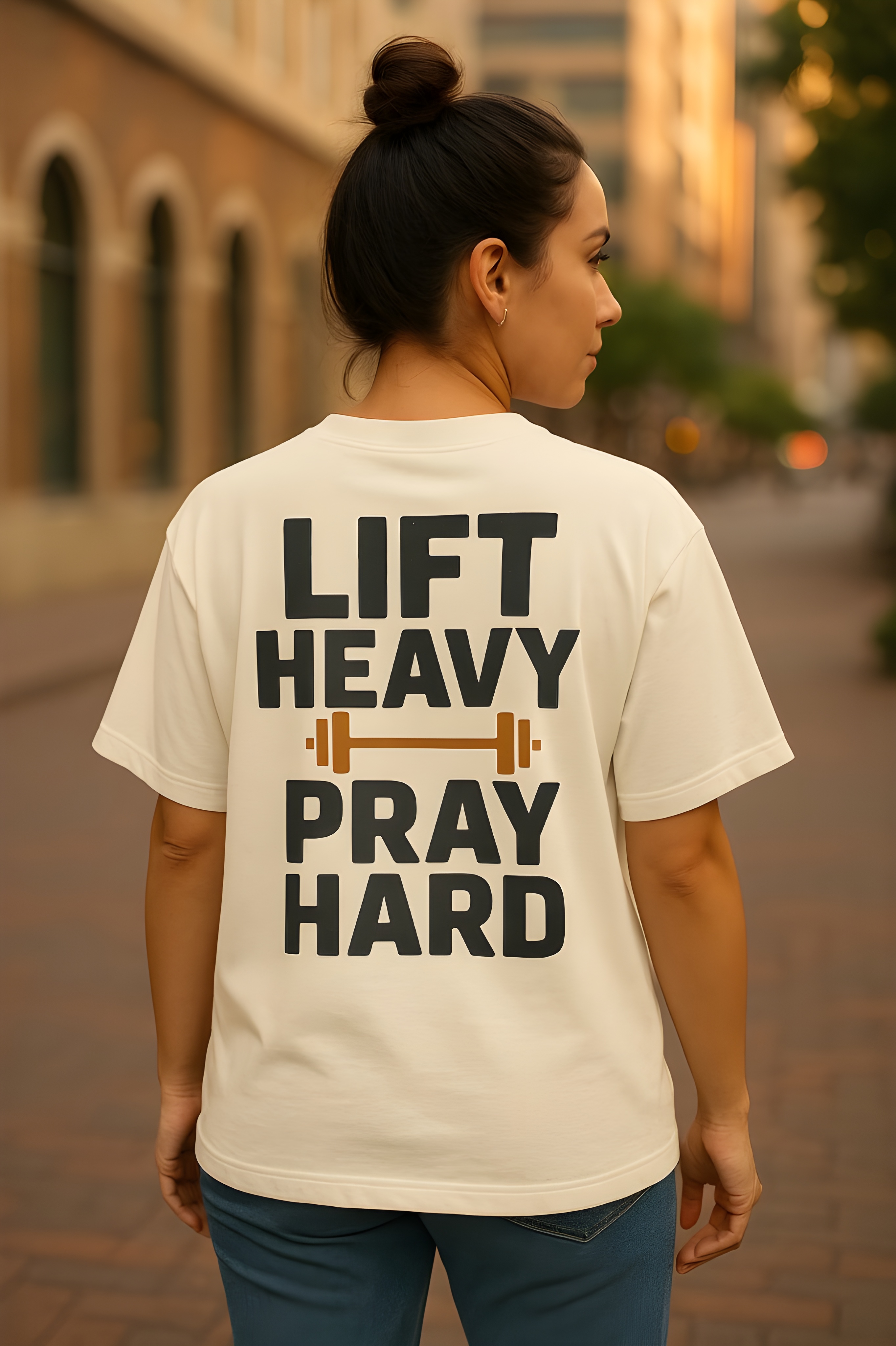 Lift Heavy Pray Hard Christian Workout Shirt – Faith and Fitness Oversized Boxy Tee, Colossians 3:23 Gym Shirt, Christian Motivational Apparel for Men and Women product thumbnail image Lift Heavy Pray Hard Christian Workout Shirt – Faith and Fitness Oversized Boxy Tee, Colossians 3:23 Gym Shirt, Christian Motivational Apparel for Men and Women product thumbnail image