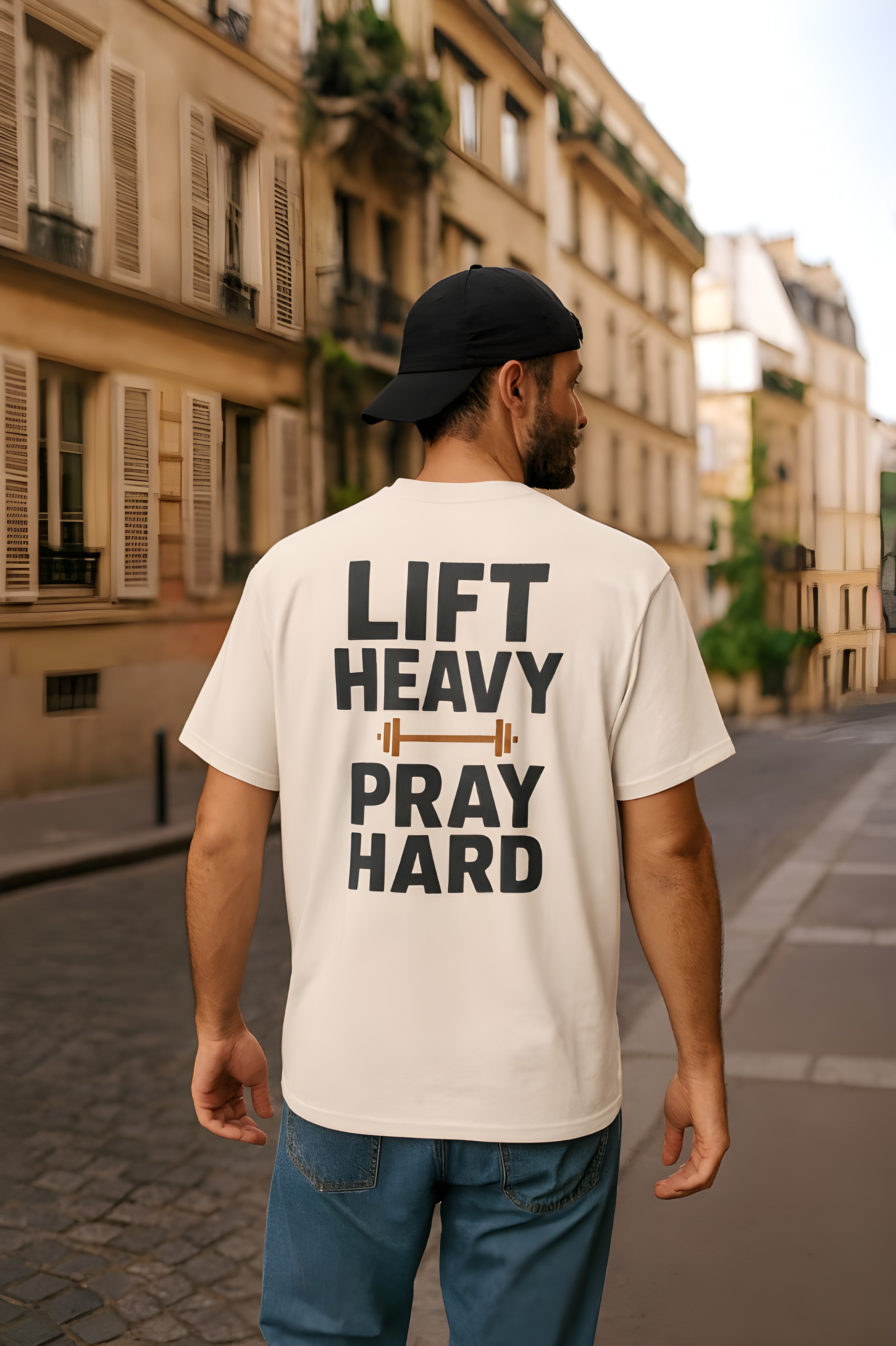 Lift Heavy Pray Hard Christian Workout Shirt – Faith and Fitness Oversized Boxy Tee, Colossians 3:23 Gym Shirt, Christian Motivational Apparel for Men and Women product thumbnail image Lift Heavy Pray Hard Christian Workout Shirt – Faith and Fitness Oversized Boxy Tee, Colossians 3:23 Gym Shirt, Christian Motivational Apparel for Men and Women product thumbnail image