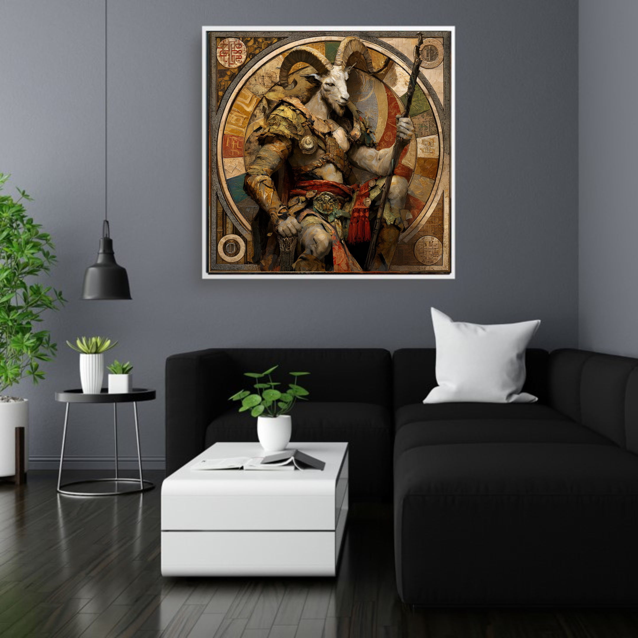 Artistic Silk Poster - Colorful Capricorn the Goat Astrological Zodiac Sign Print for Home & Outdoor Decor product thumbnail image Artistic Silk Poster - Colorful Capricorn the Goat Astrological Zodiac Sign Print for Home & Outdoor Decor product thumbnail image