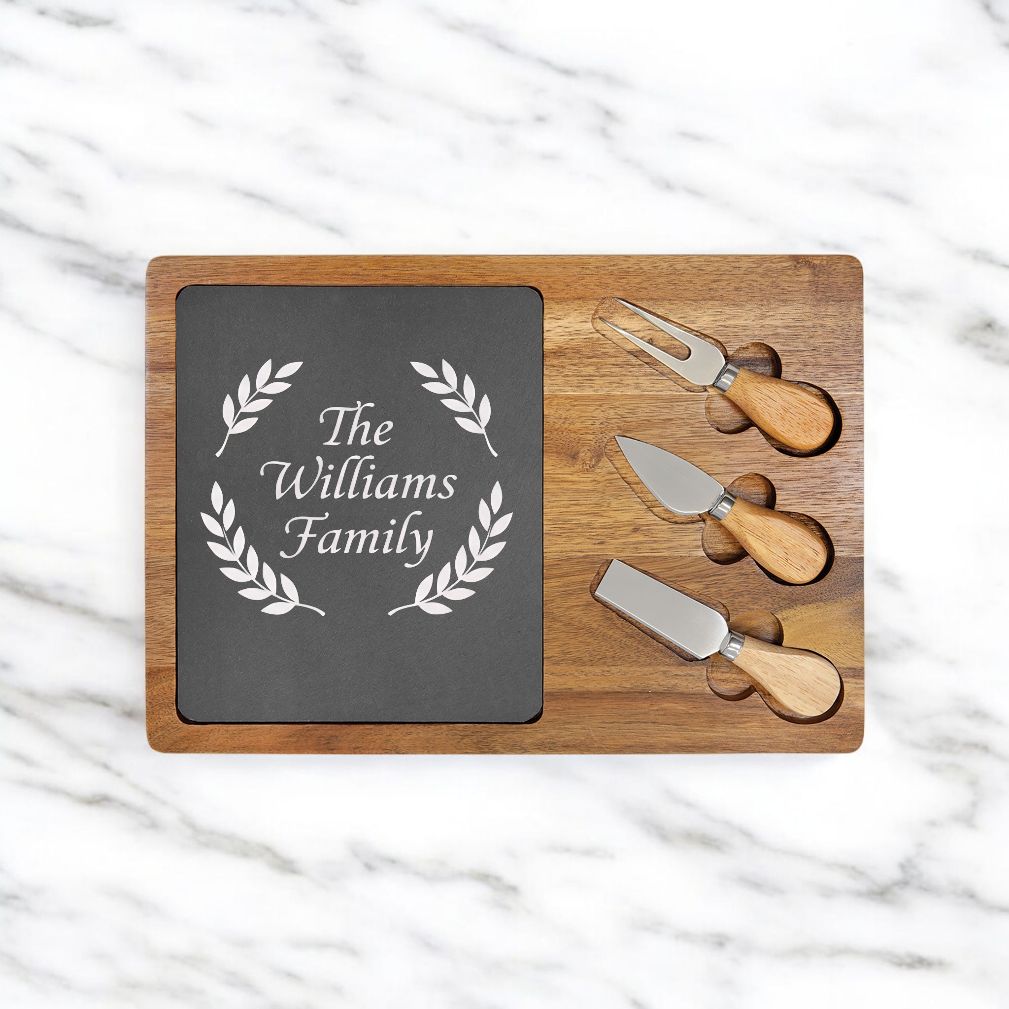 Personalized Charcuterie Board | Custom Family Serving Tray, Unique Gift for Food Lovers, Wedding, Housewarming, Holiday Entertaining, [...] product thumbnail image