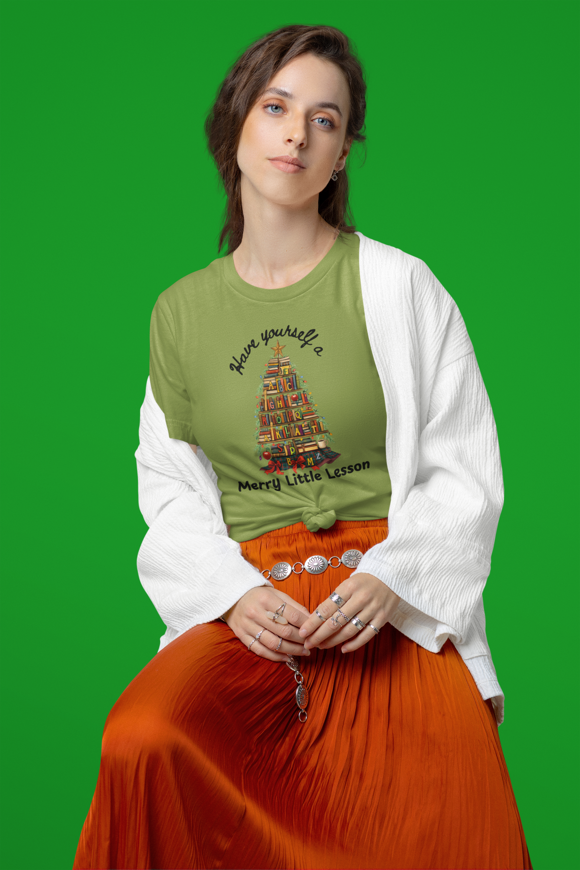 Festive Christmas Tree Tee, Merry & Bright Holiday Shirt, Unisex Short Sleeve T-Shirt, Seasonal Gift, Family Gathering Outfit product thumbnail image Festive Christmas Tree Tee, Merry & Bright Holiday Shirt, Unisex Short Sleeve T-Shirt, Seasonal Gift, Family Gathering Outfit product thumbnail image
