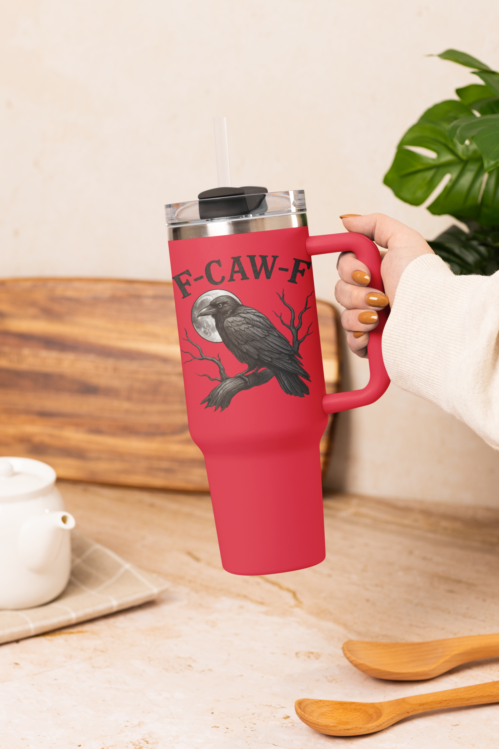 Funny Insulated Travel Mug, 40oz - Unique Gift for Coffee Lovers, Outdoor Adventures, Road Trips, Travel Mugs with Humor, Personalized [...] product thumbnail image