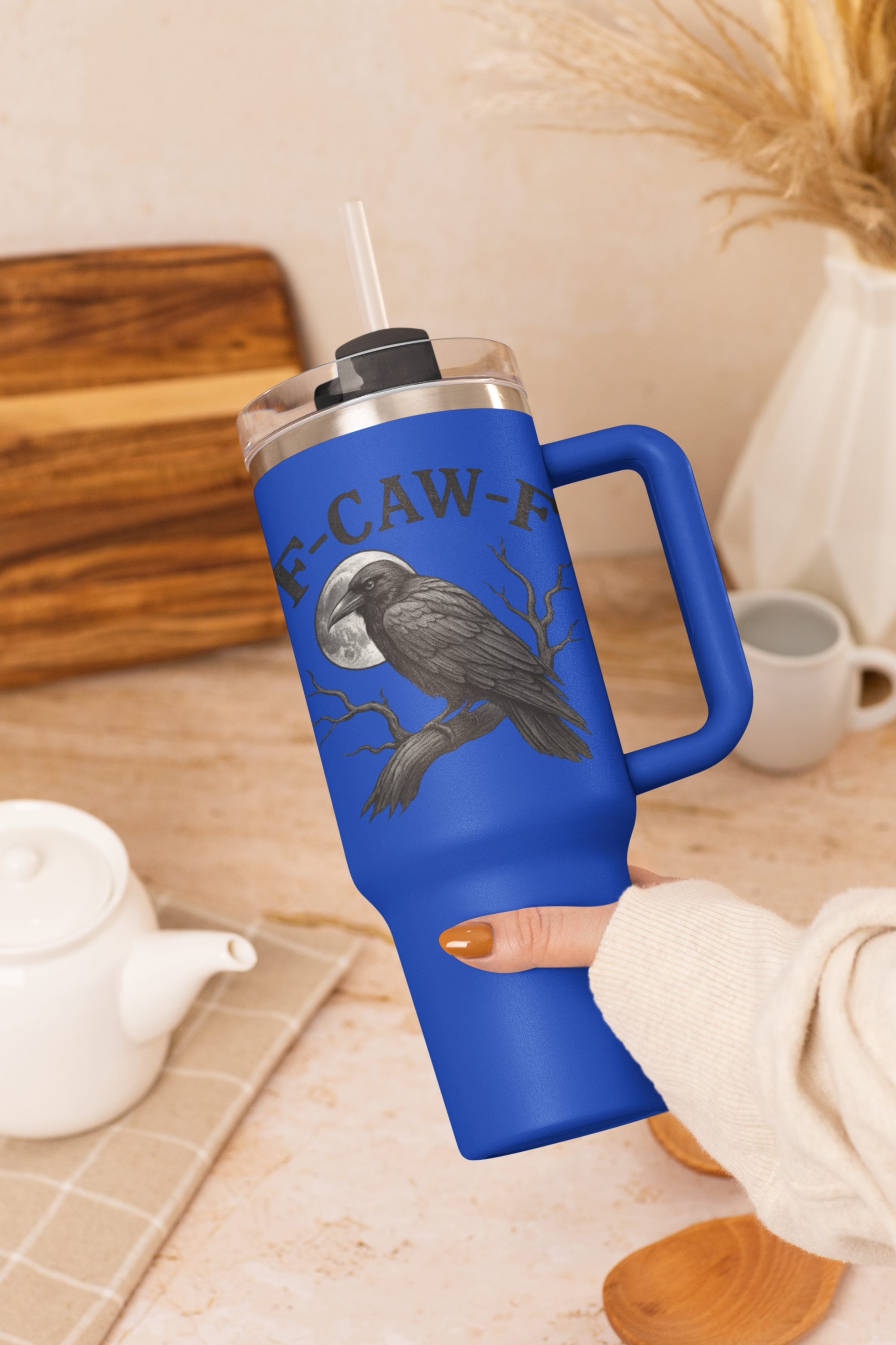 Funny Insulated Travel Mug, 40oz - Unique Gift for Coffee Lovers, Outdoor Adventures, Road Trips, Travel Mugs with Humor, Personalized [...] product thumbnail image