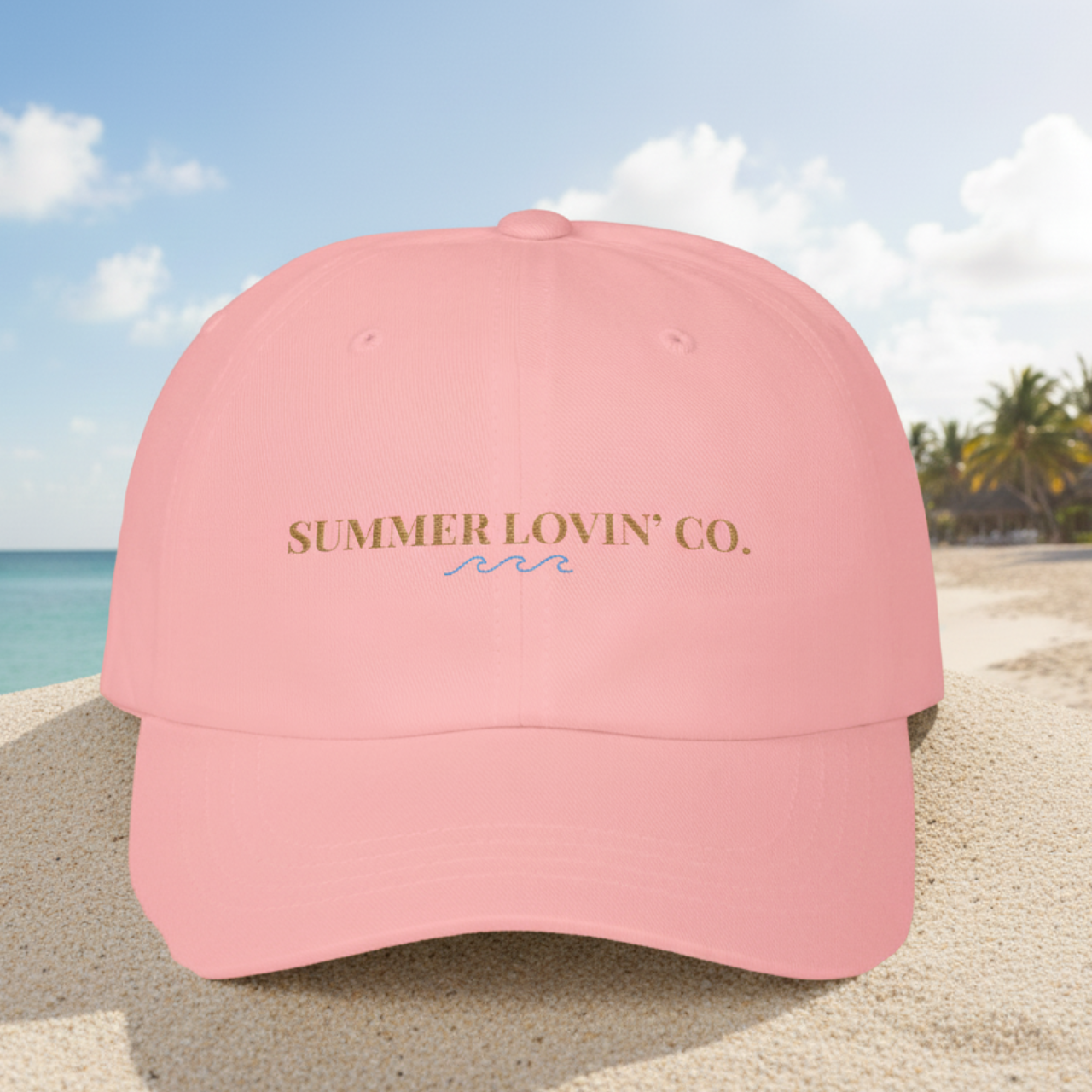 Summer Lovin’ Co. Embroidered Dad Hat | Minimal Coastal Dad Cap product thumbnail image Summer Lovin’ Co. Embroidered Dad Hat | Minimal Coastal Dad Cap product thumbnail image
