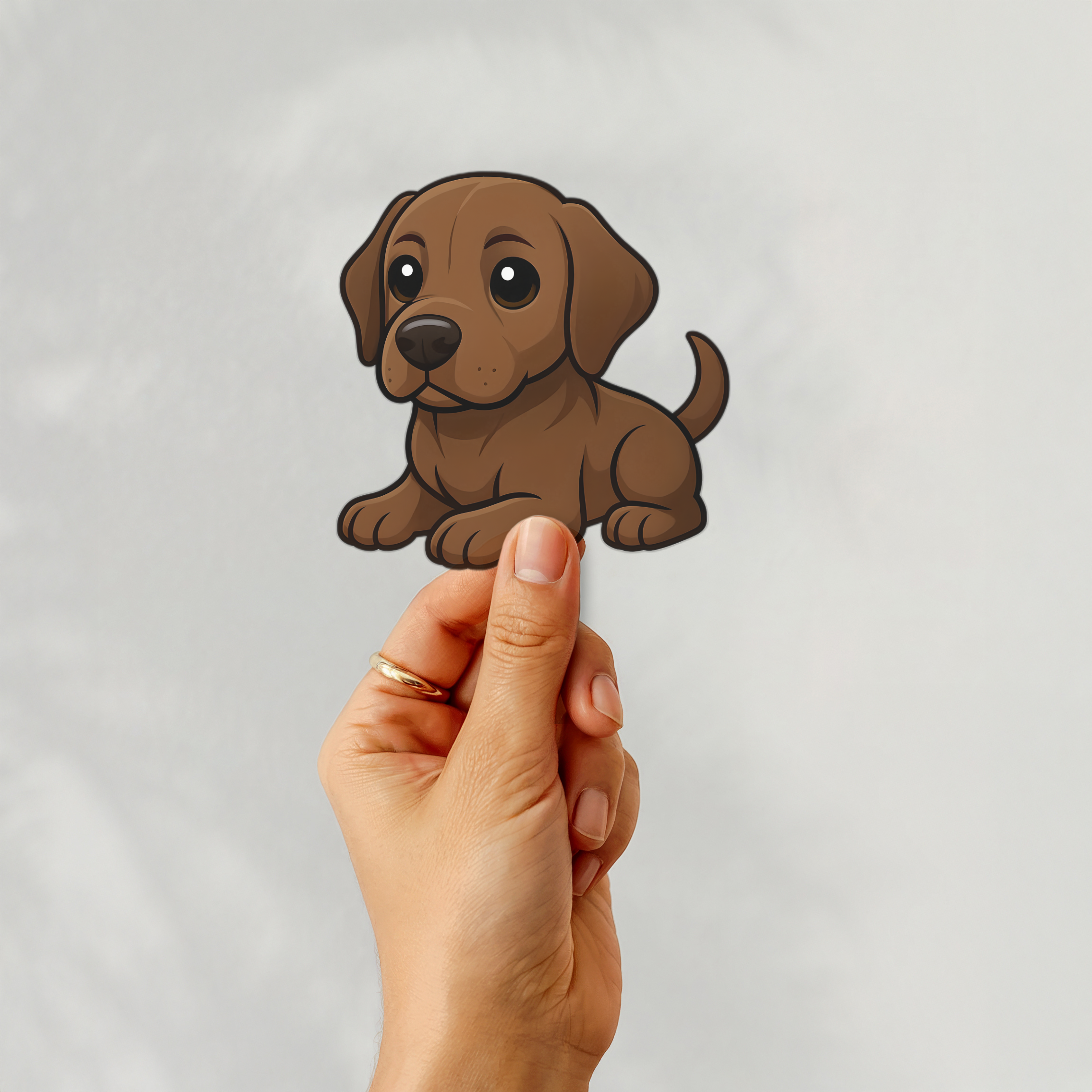 Brown Labrador Retriever Sticker