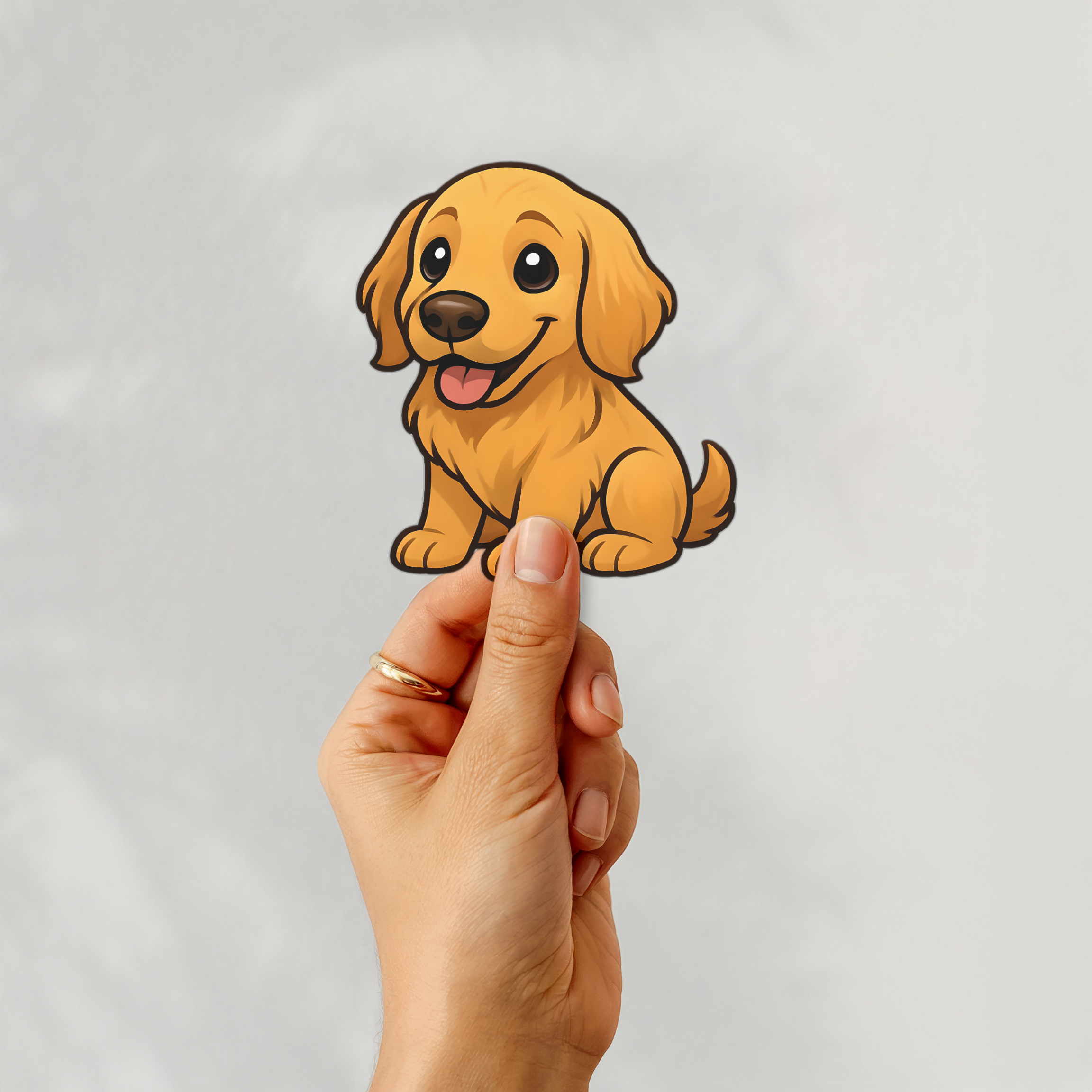 Golden Retriever Stickers, Cute Puppy Sticker, Pet Lover Gift, Dog Enthusiast Decor, Animal Decal, Laptop Decoration