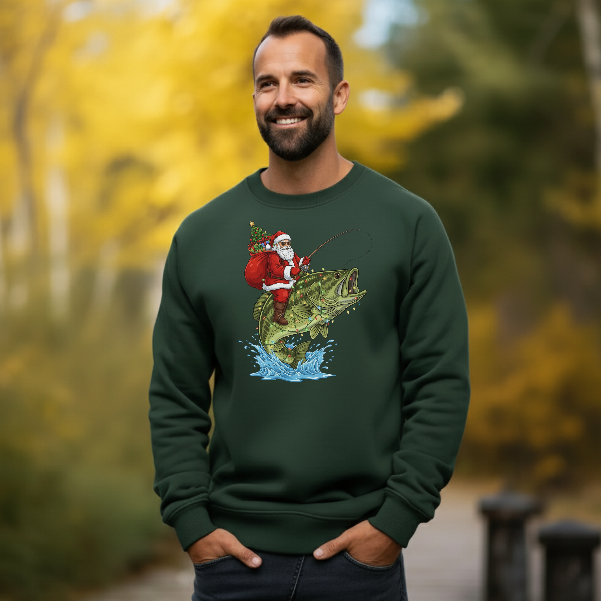 Merry Bassmas Christmas Sweatshirt product thumbnail image Merry Bassmas Christmas Sweatshirt product thumbnail image