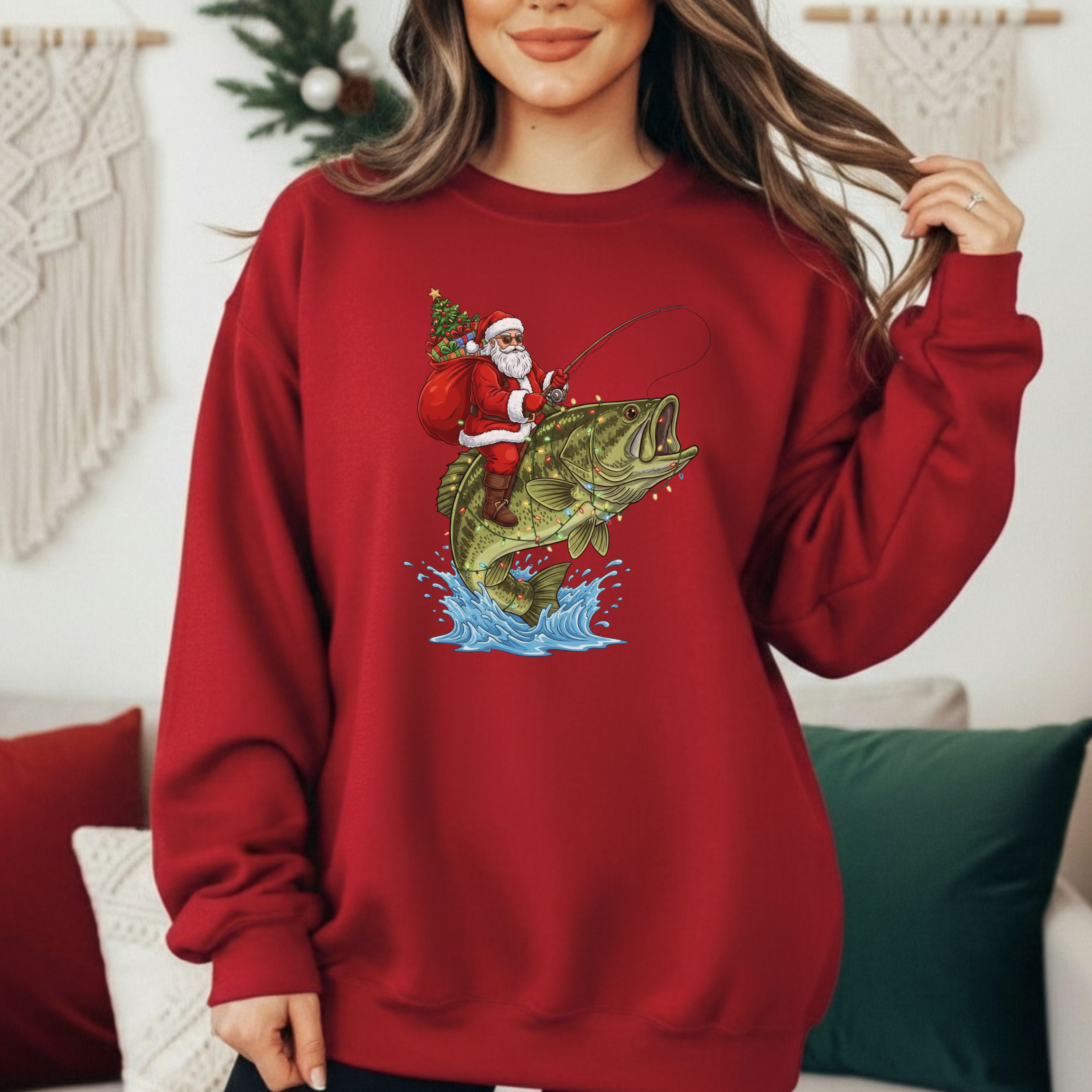 Merry Bassmas Christmas Sweatshirt product thumbnail image Merry Bassmas Christmas Sweatshirt product thumbnail image
