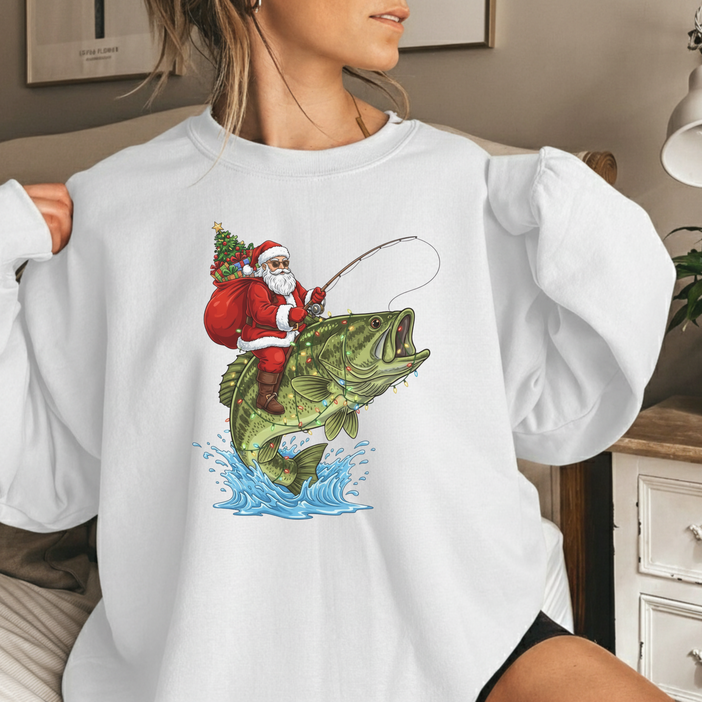 Merry Bassmas Christmas Sweatshirt product thumbnail image Merry Bassmas Christmas Sweatshirt product thumbnail image
