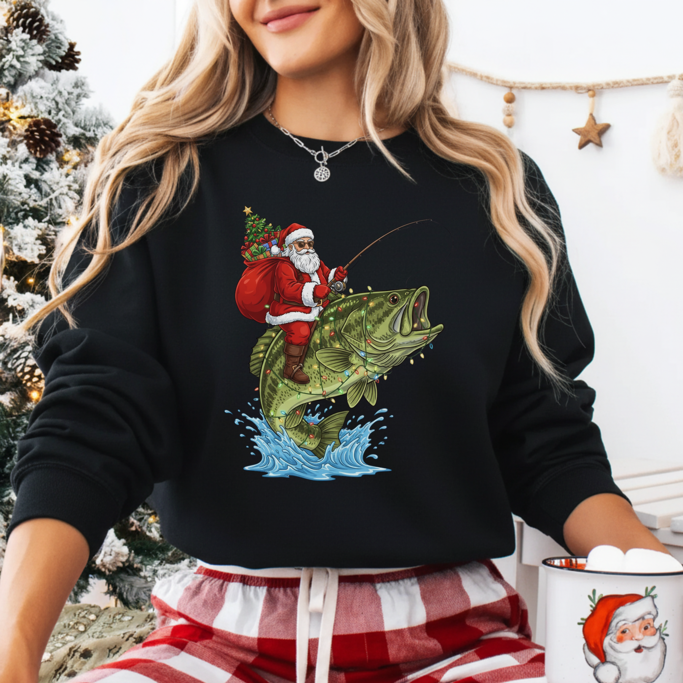 Merry Bassmas Christmas Sweatshirt product thumbnail image Merry Bassmas Christmas Sweatshirt product thumbnail image