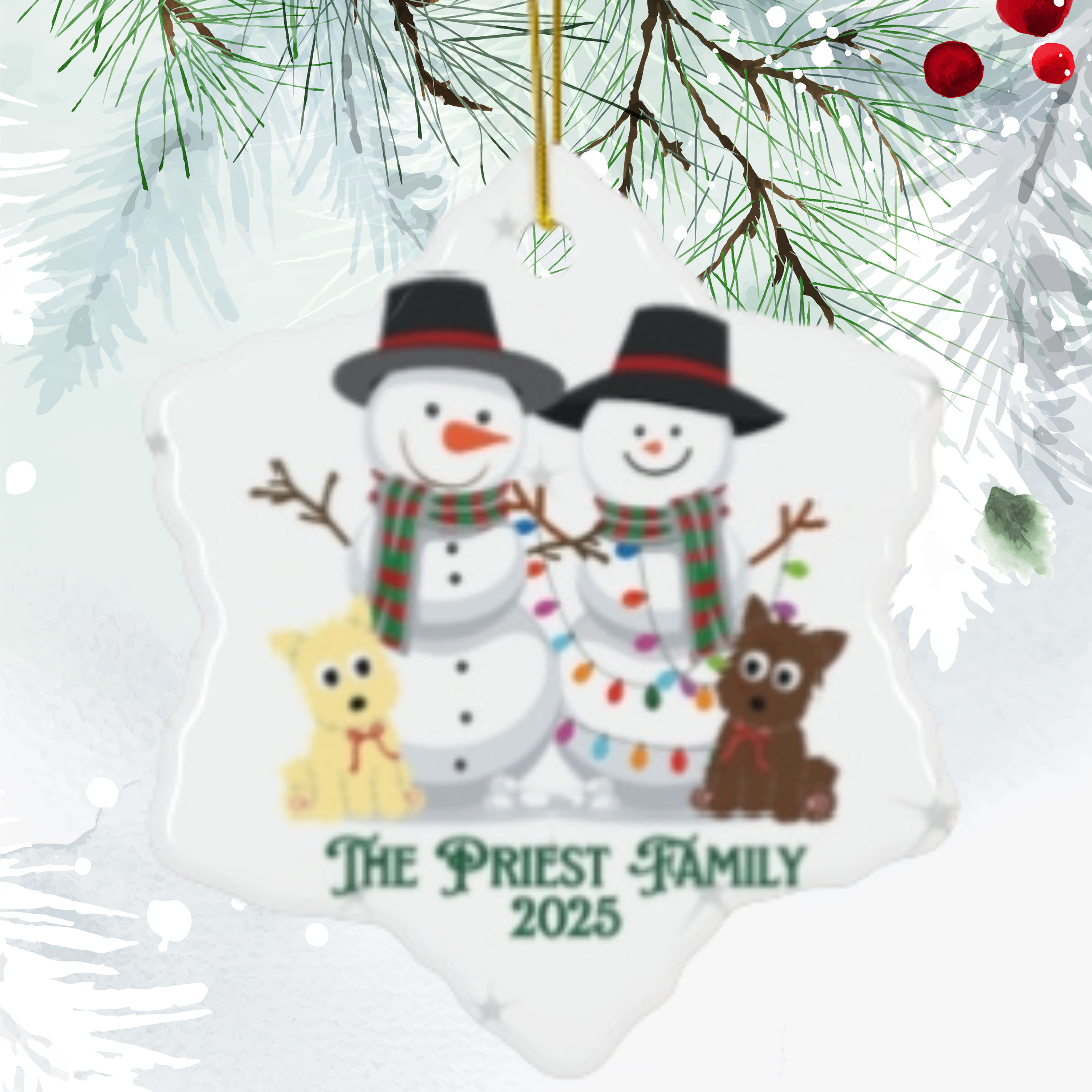 Personalized  Christmas Ornament - Perfect Holiday Gift, Keepsake Decoration, Christmas Celebration, Unique Tree Decor, Family [...]