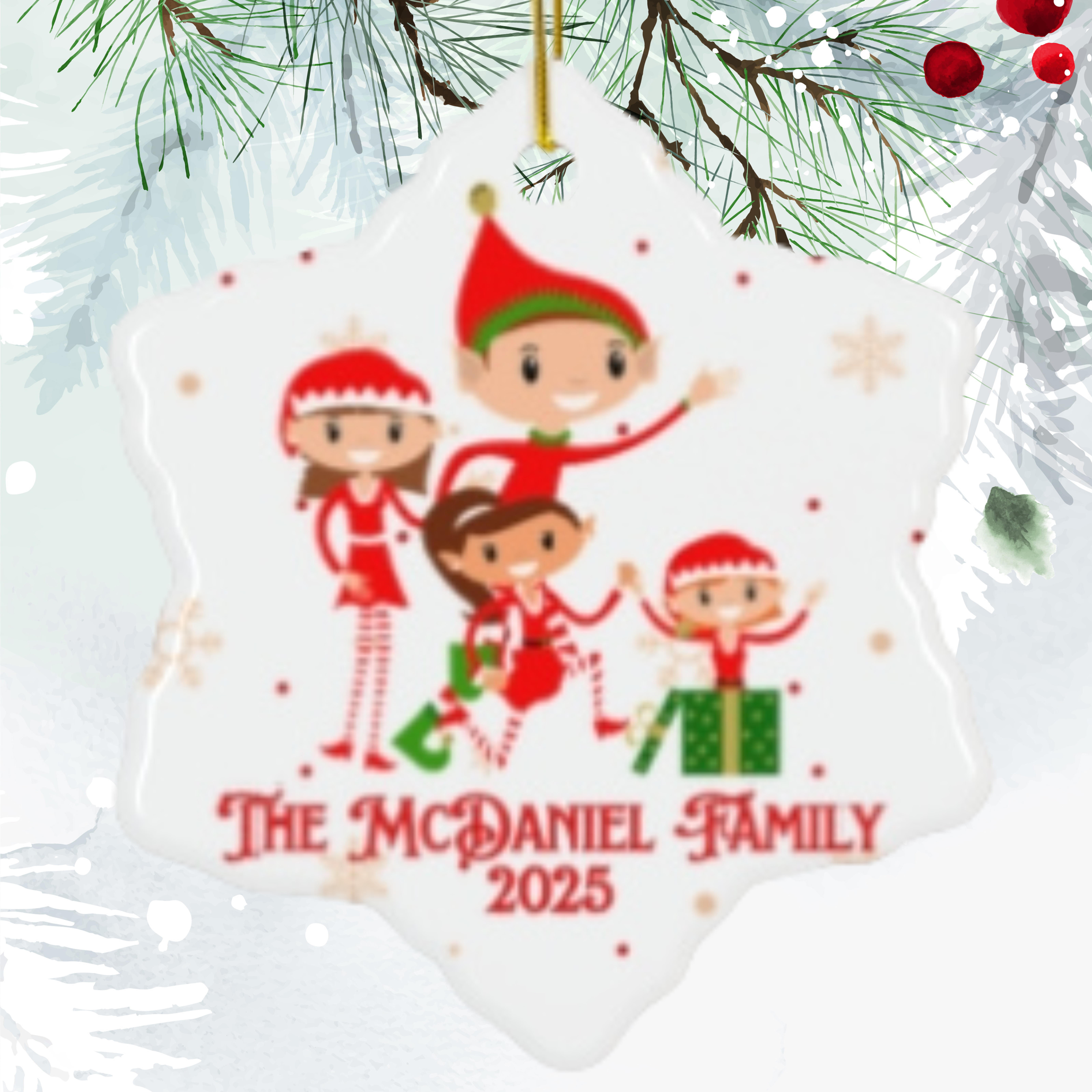 Personalized  Christmas Ornament - Perfect Holiday Gift, Keepsake Decoration, Christmas Celebration, Unique Tree Decor, Family [...]