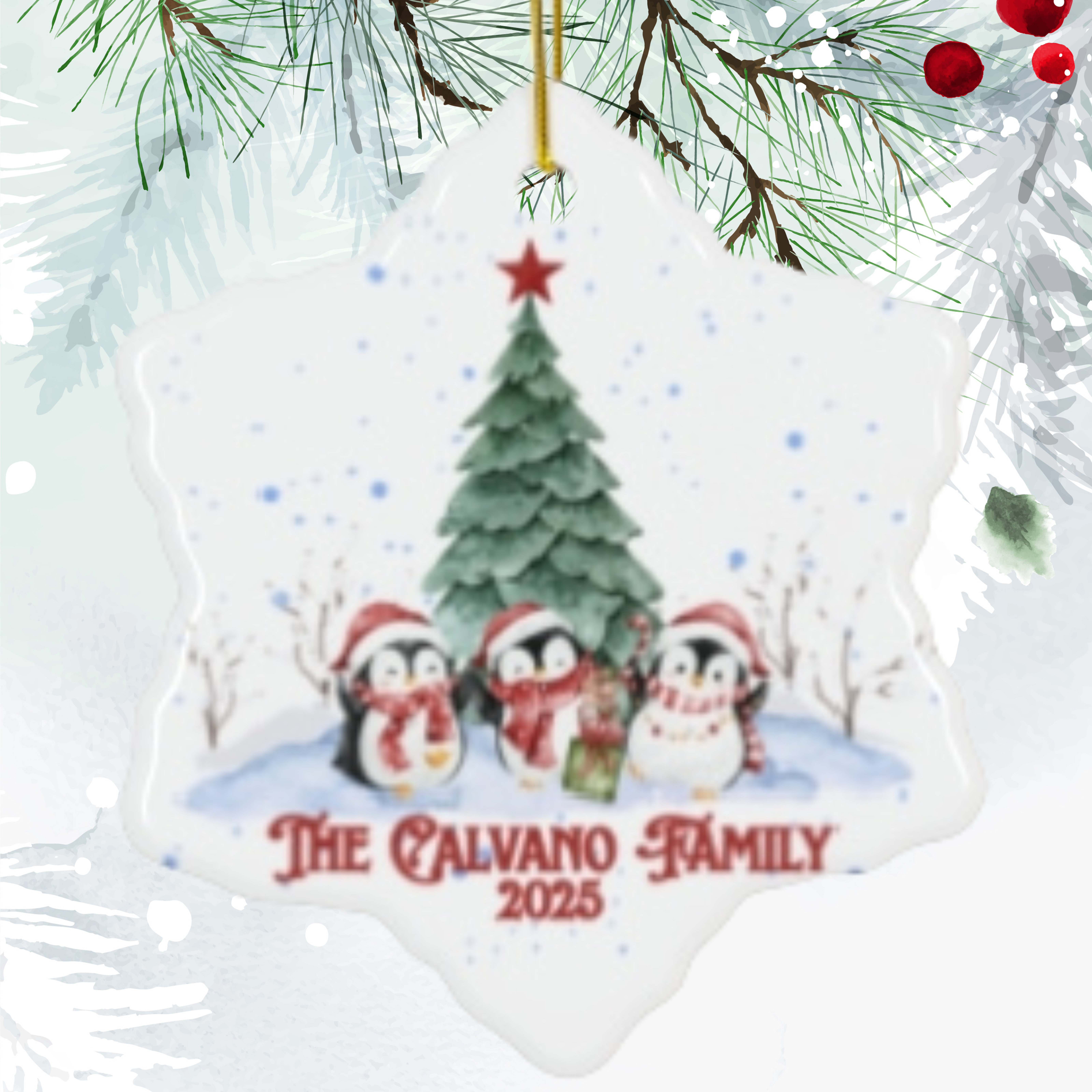 Personalized  Christmas Ornament - Perfect Holiday Gift, Keepsake Decoration, Christmas Celebration, Unique Tree Decor, Family [...]