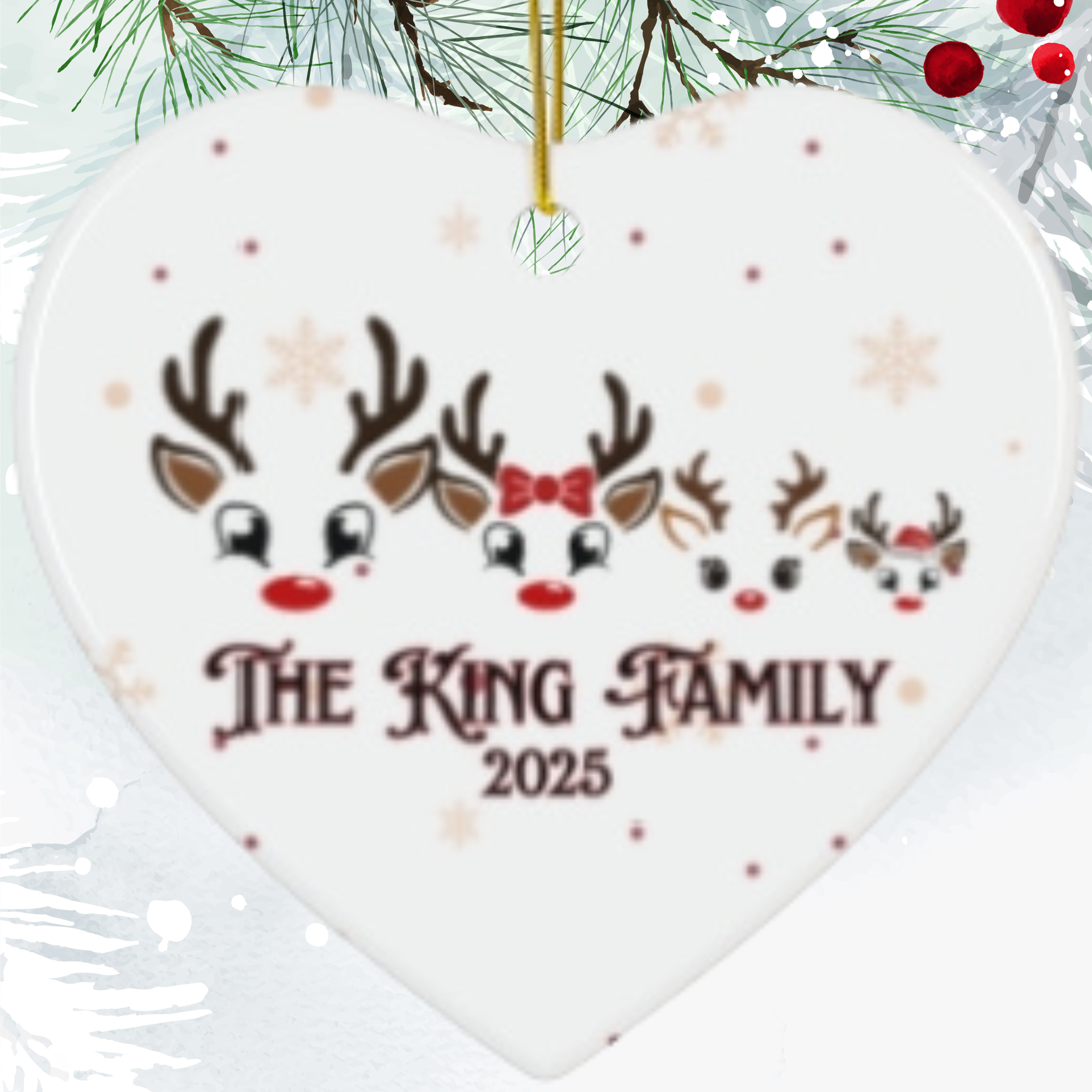 Personalized  Christmas Ornament - Perfect Holiday Gift, Keepsake Decoration, Christmas Celebration, Unique Tree Decor, Family [...] product thumbnail image