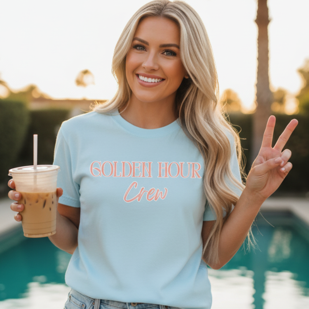Golden Hour Crew T-Shirt | Sunset Lovers Minimalist Coastal Tee product thumbnail image Golden Hour Crew T-Shirt | Sunset Lovers Minimalist Coastal Tee product thumbnail image